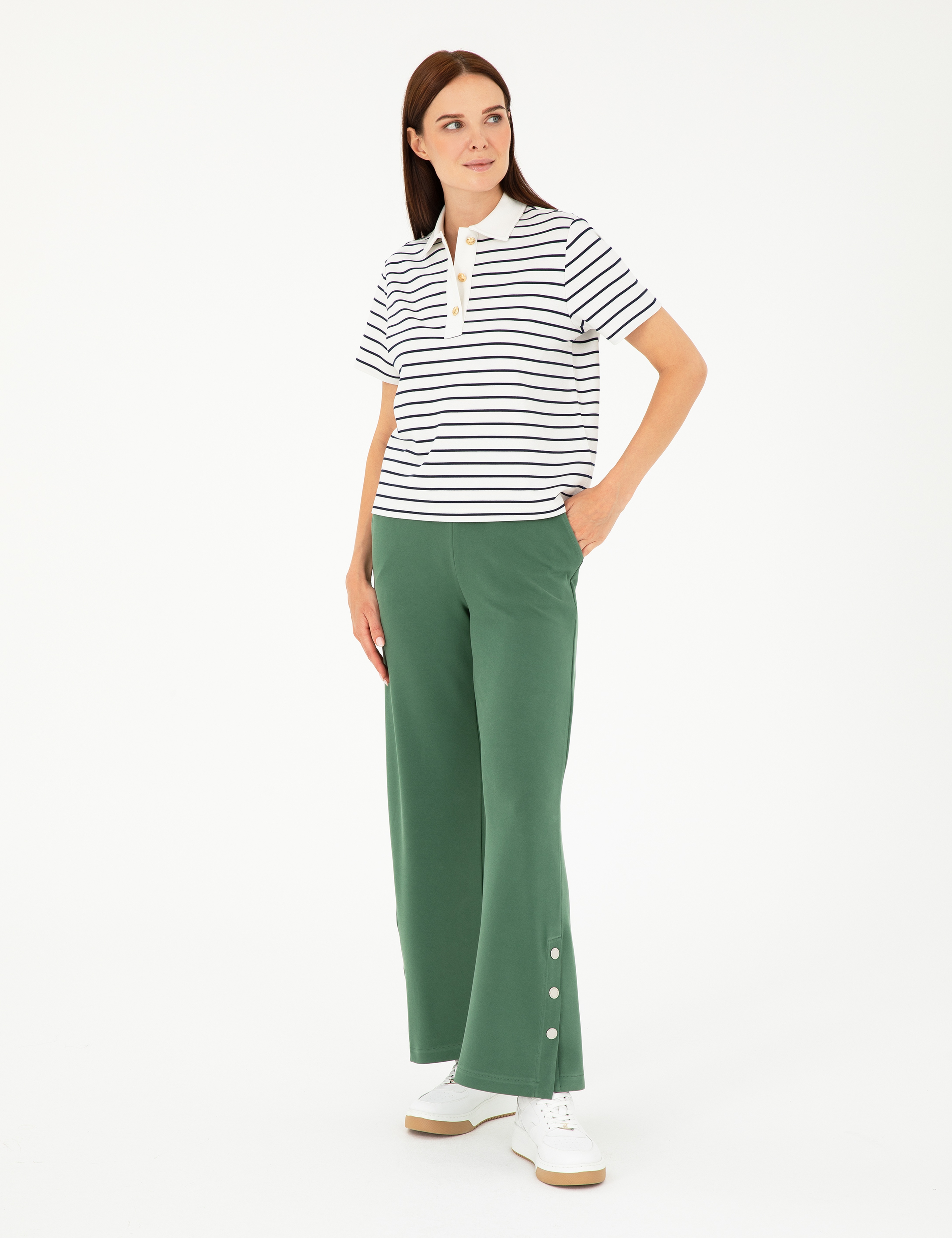 Yeşil Loose Fit Eşofman Altı