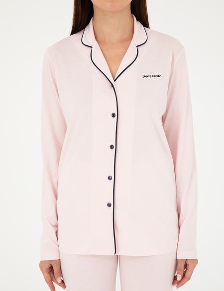 Pudra Düğmel Pijama Takımı - 50299705015