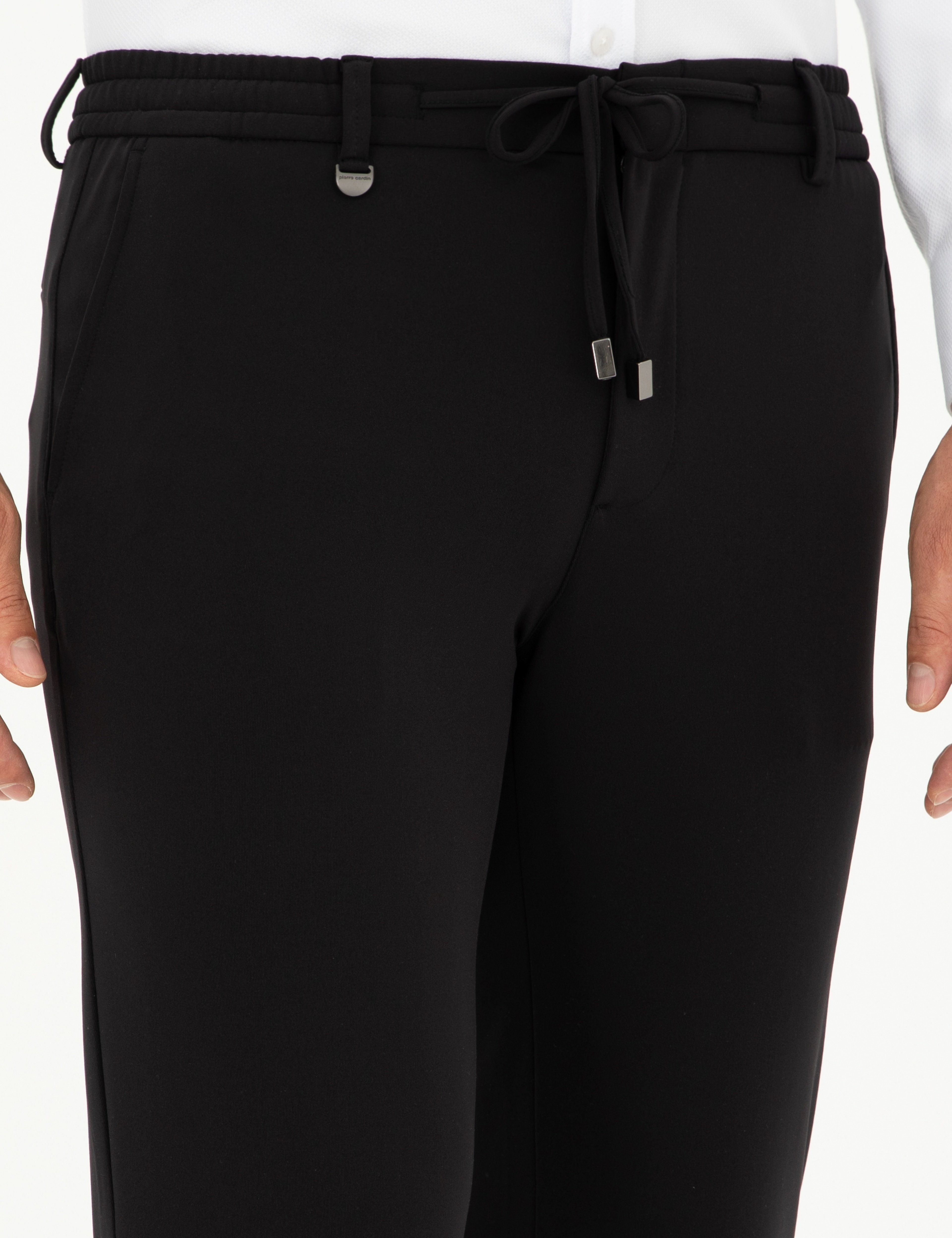 Siyah Klasik Jogger Pantolon - Image 5