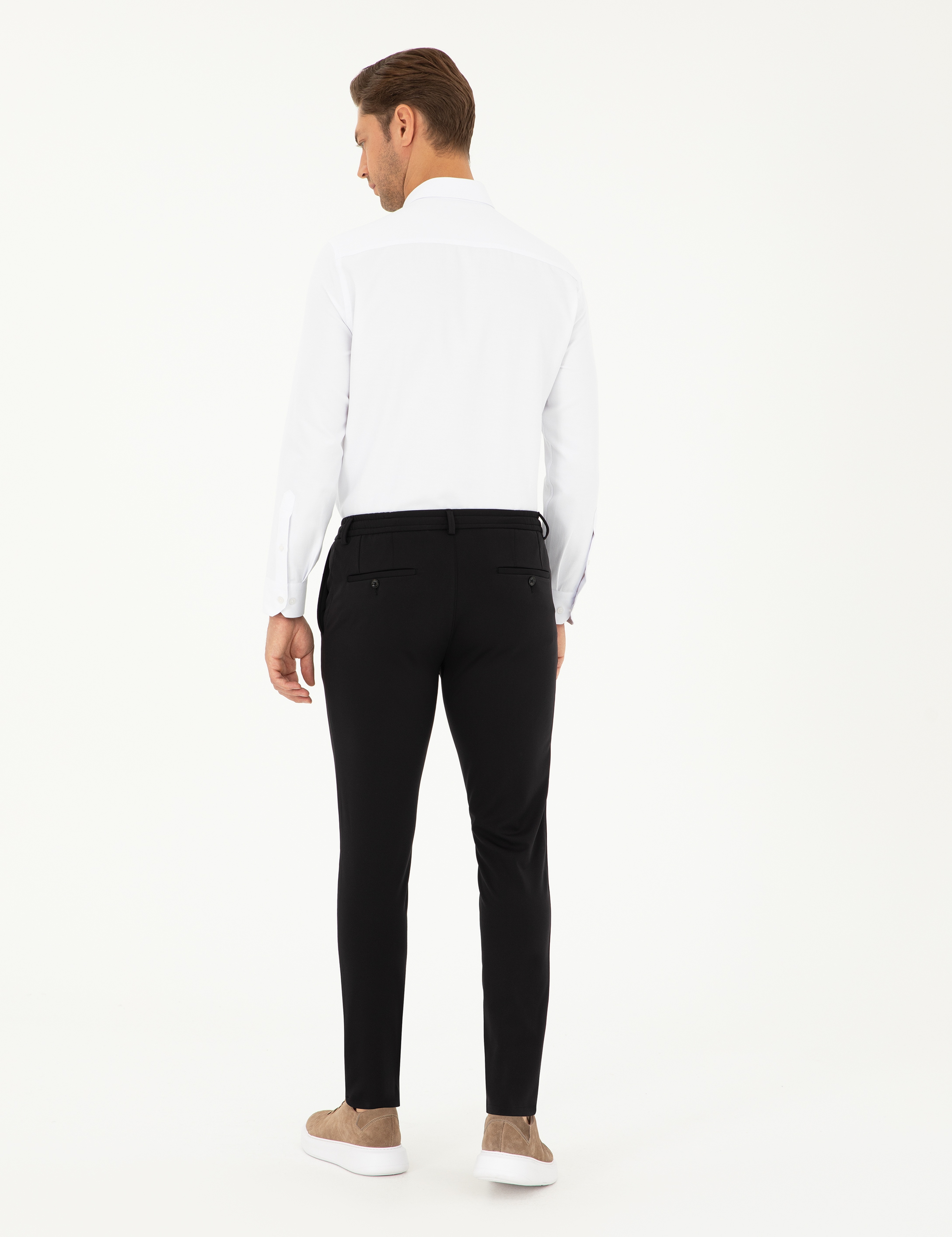 Siyah Klasik Jogger Pantolon - Image 4