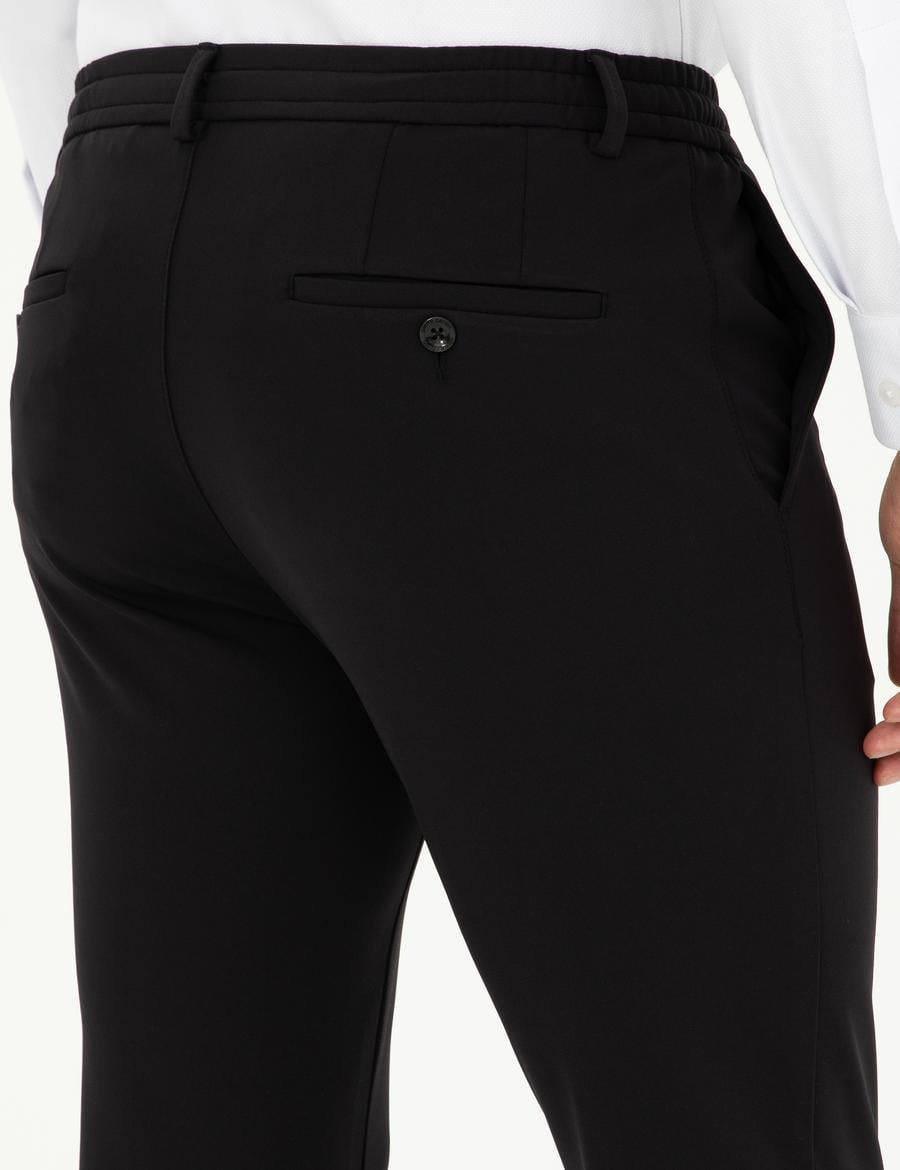 Siyah Klasik Jogger Pantolon