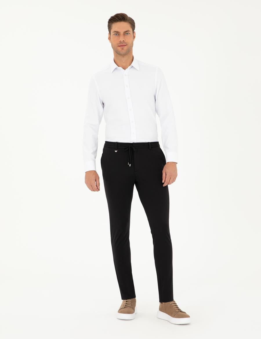 Siyah Klasik Jogger Pantolon