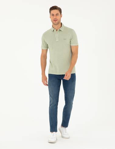 Yeşil Slim Fit Tişört
