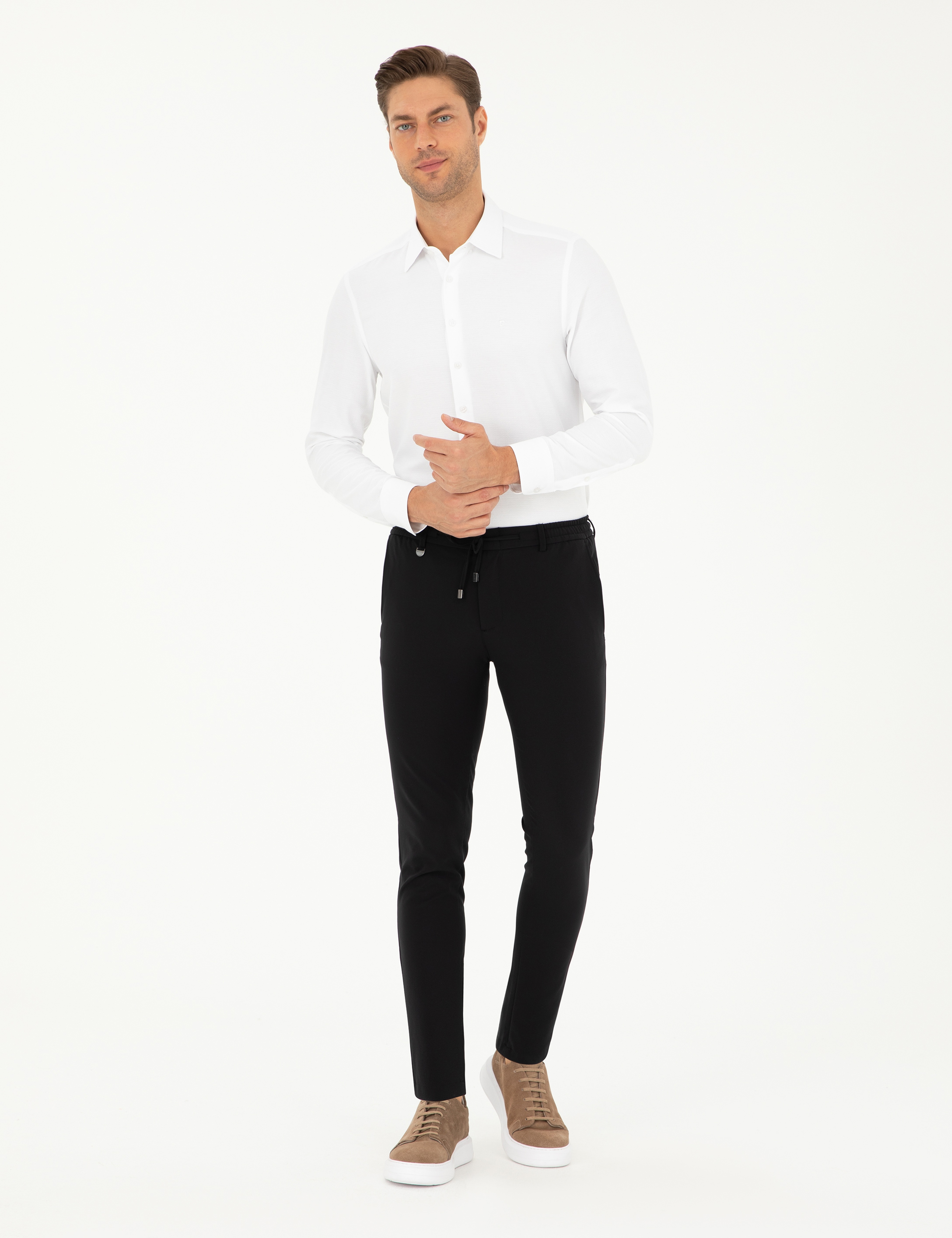 Siyah Klasik Jogger Pantolon