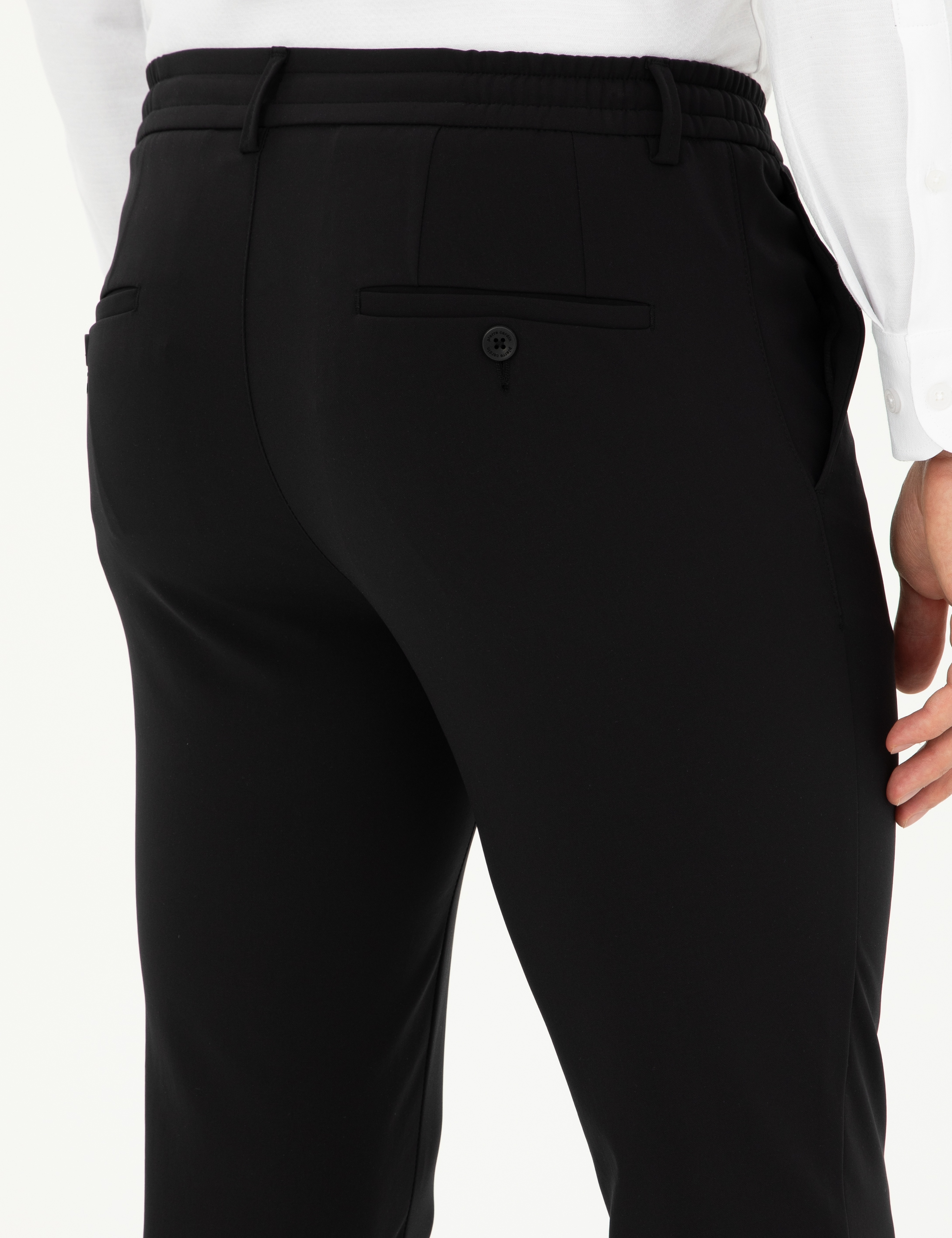 Siyah Klasik Jogger Pantolon - Image 6
