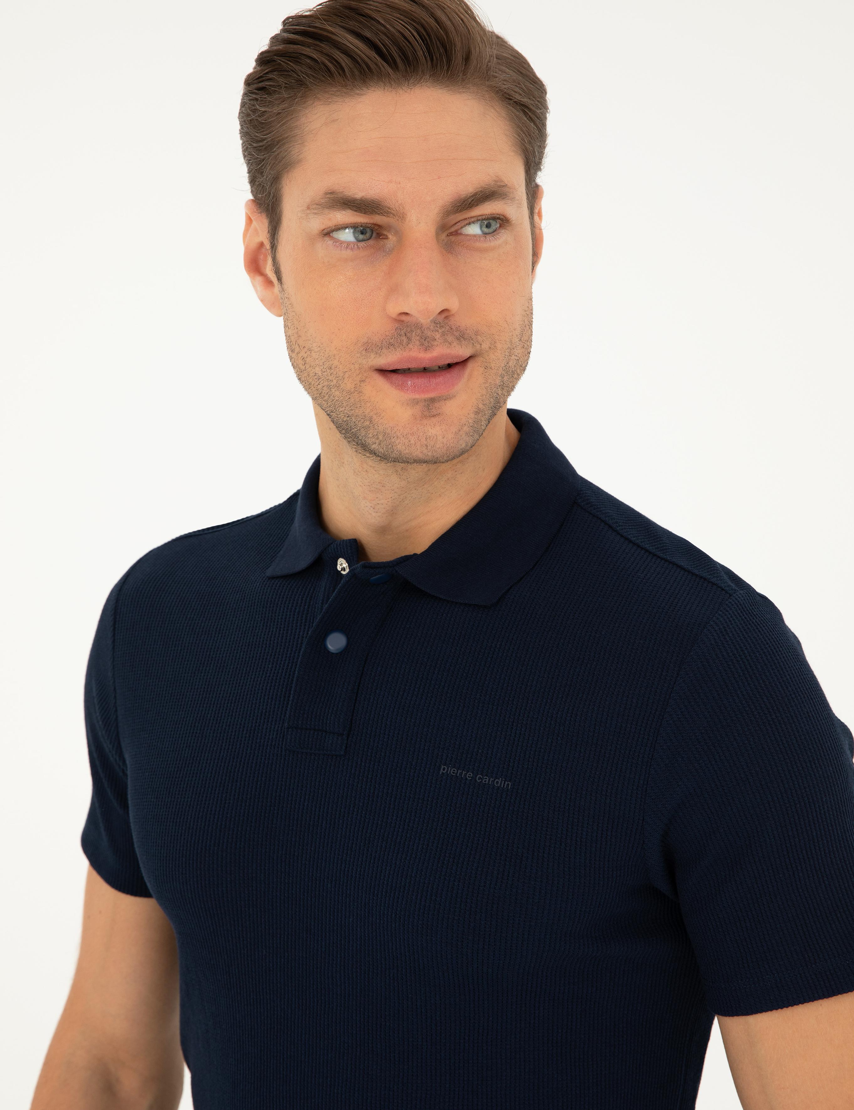 Lacivert Slim Fit Tişört