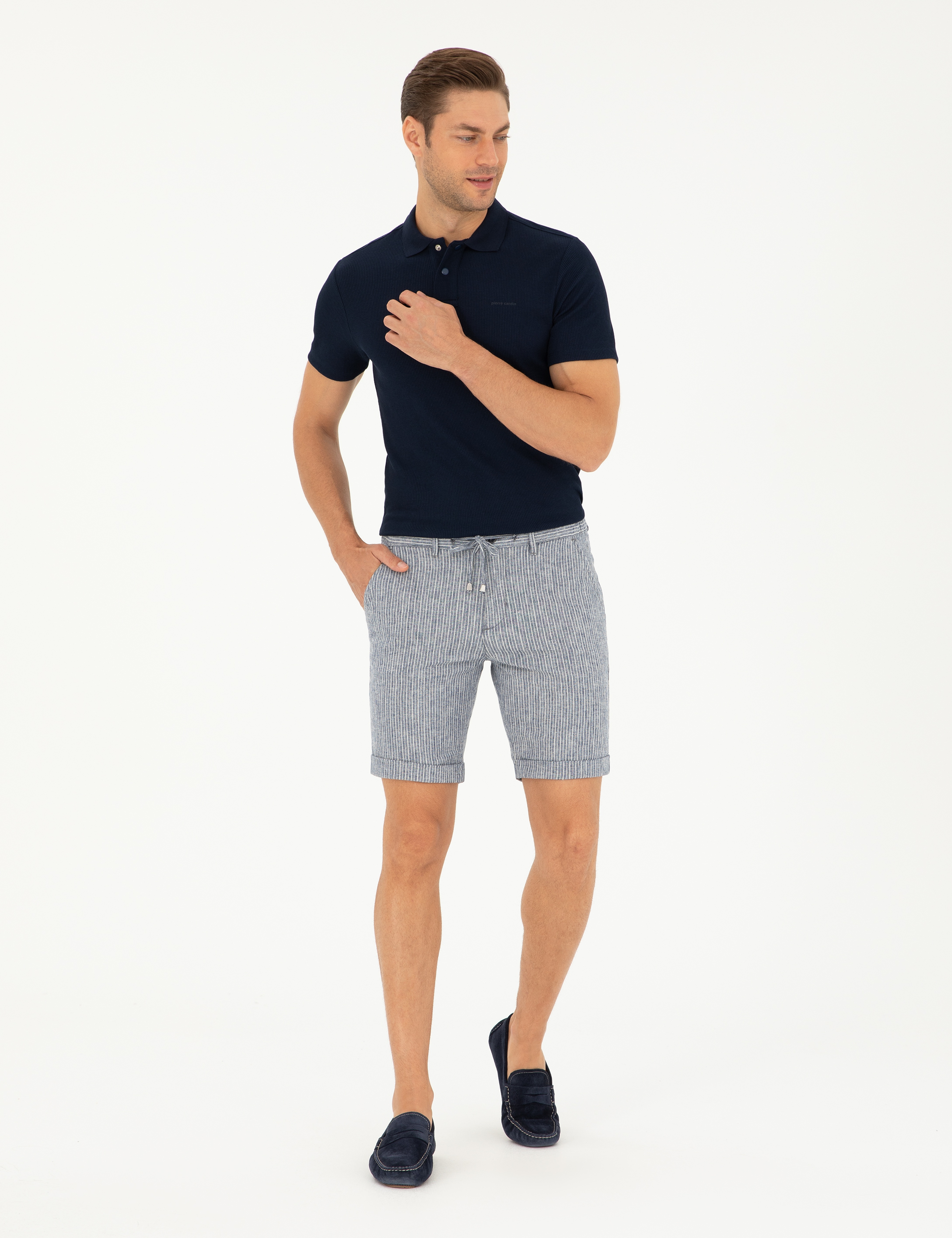 Lacivert Slim Fit Tişört - Image 4