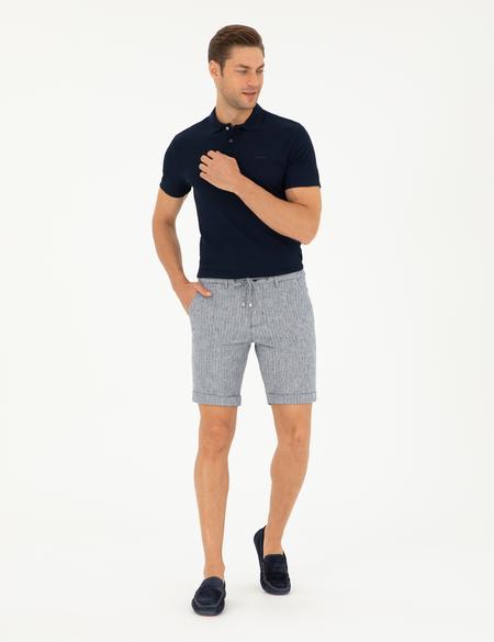 Lacivert Slim Fit Tişört - 50296569016