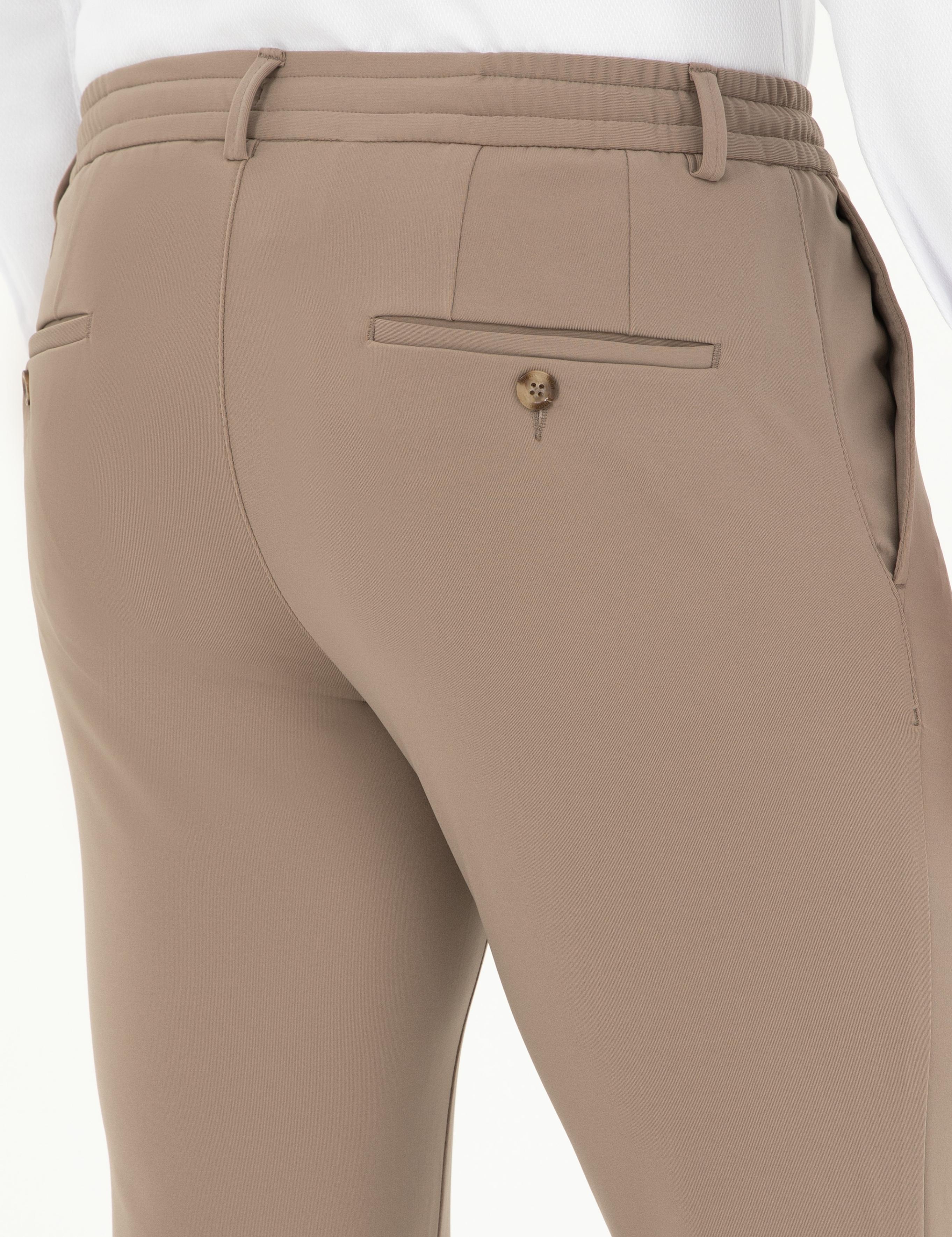 Bej Klasik Jogger Pantolon