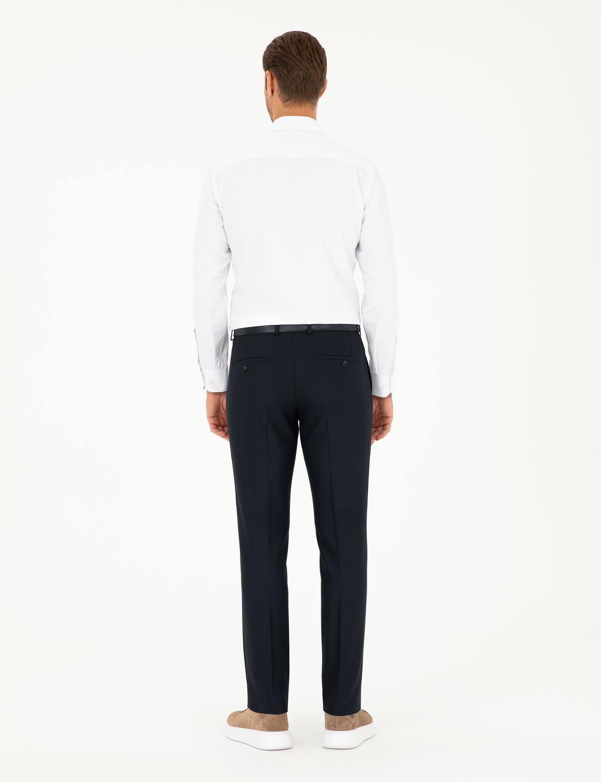 Lacivert Slim Fit Kumaş Pantolon - 50297519072