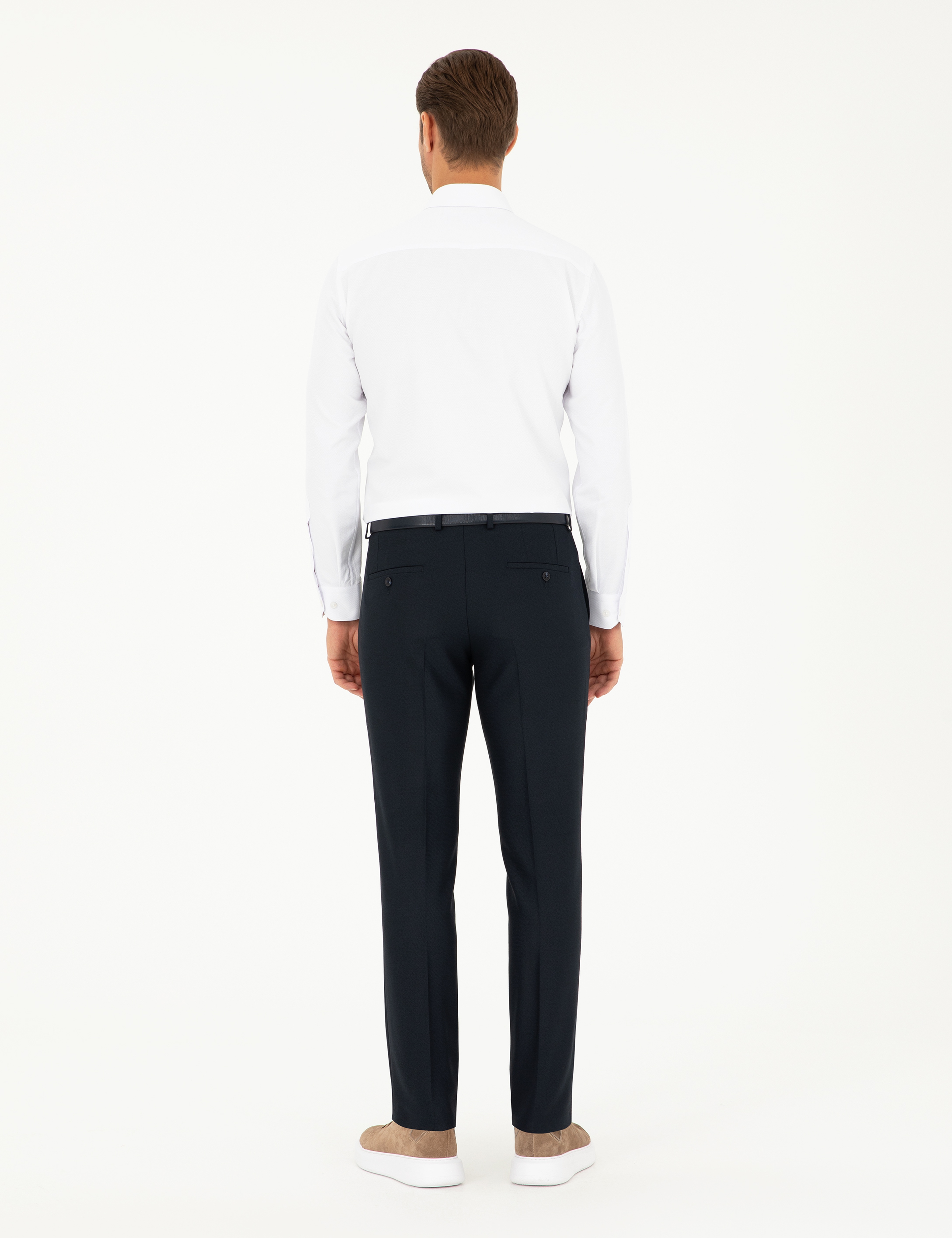 Lacivert Slim Fit Kumaş Pantolon