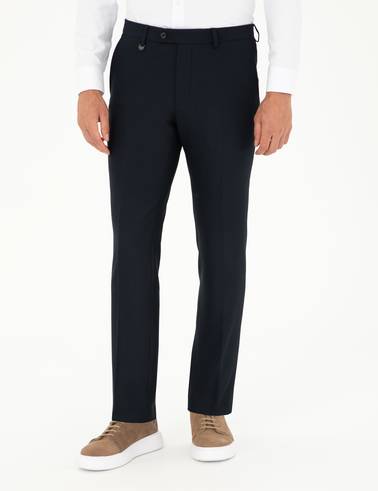 Lacivert Slim Fit Kumaş Pantolon