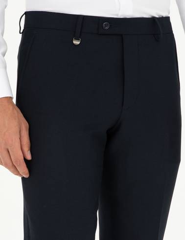 Lacivert Slim Fit Kumaş Pantolon