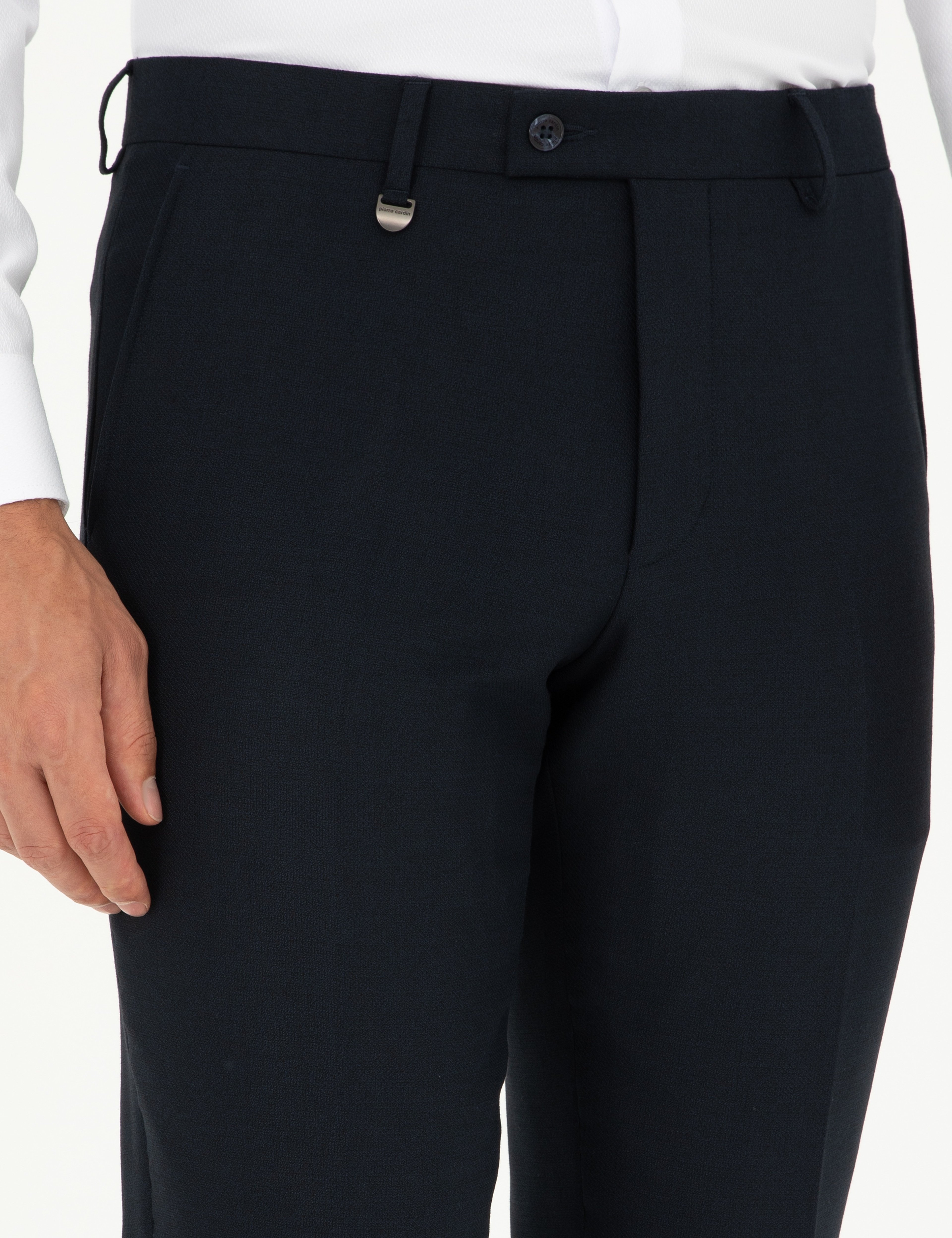 Lacivert Slim Fit Kumaş Pantolon