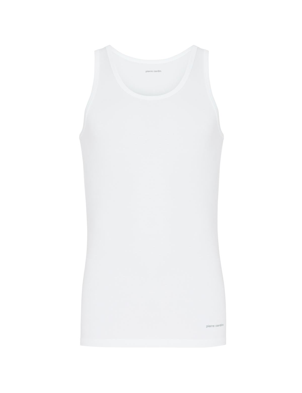 Beyaz Pamuk Modal Karışımlı 2'li Atlet - 50303354002