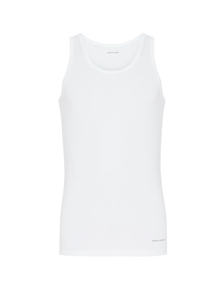 Beyaz Pamuk Modal Karışımlı 2'li Atlet - 50303354002