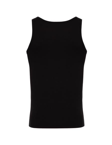 Siyah Pamuk Modal Karışımlı 2'li Atlet - 50303358004