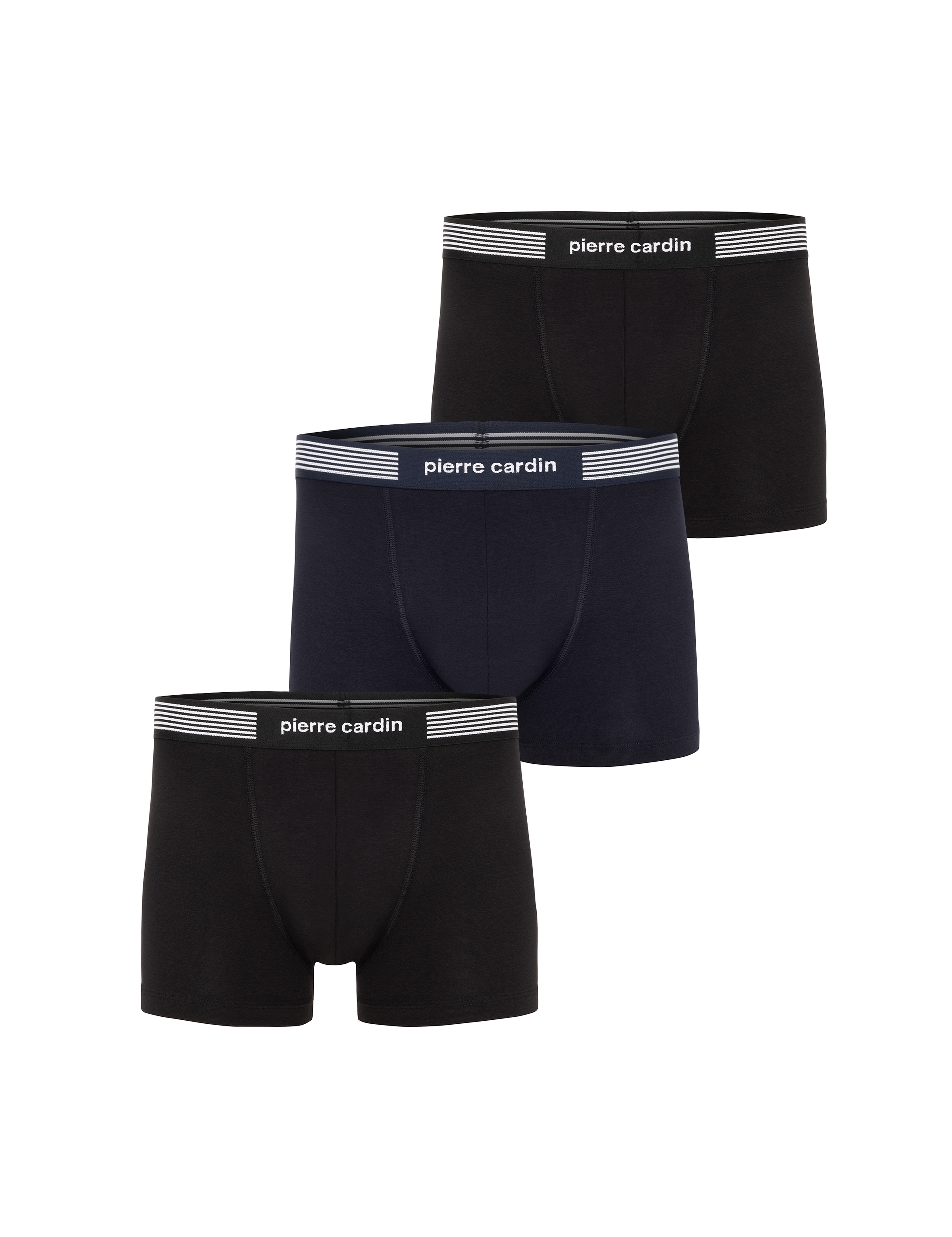 Renkli Pamuk Modal Karışımlı 3'lü Boxer - Image 1