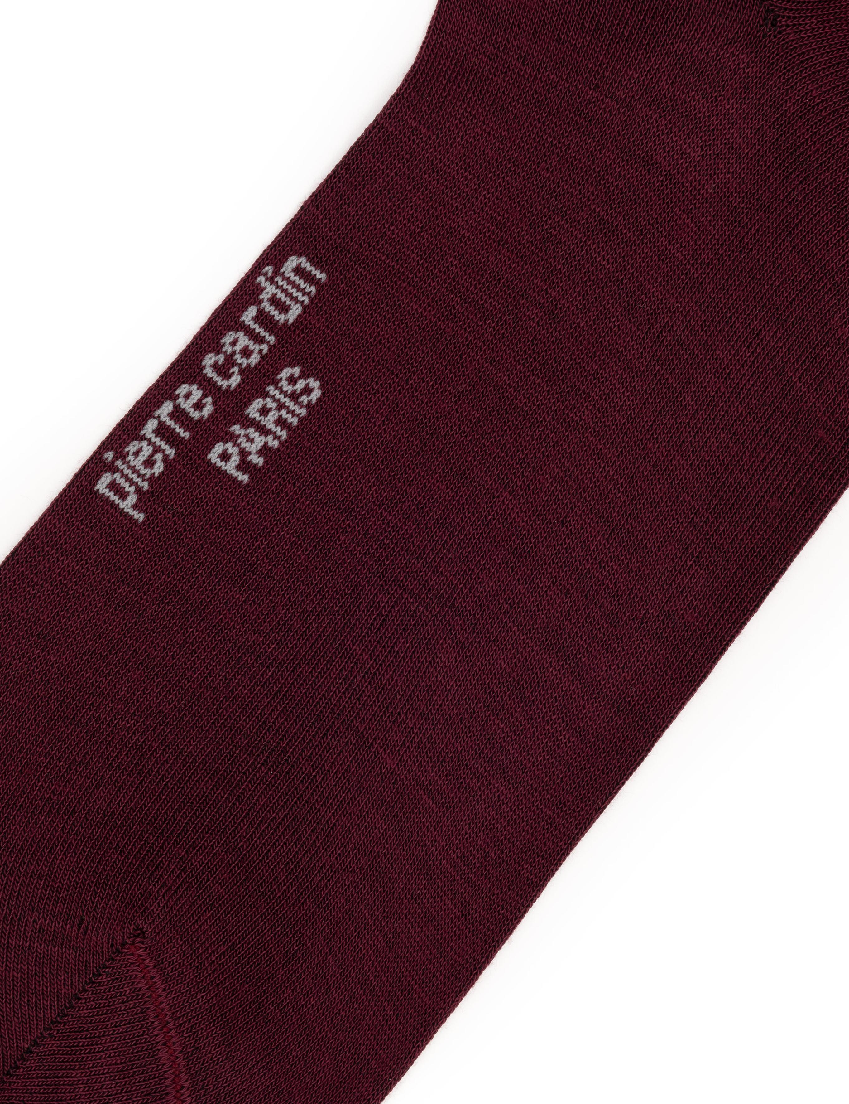 Erkek Bordo Düz Soket Çorap