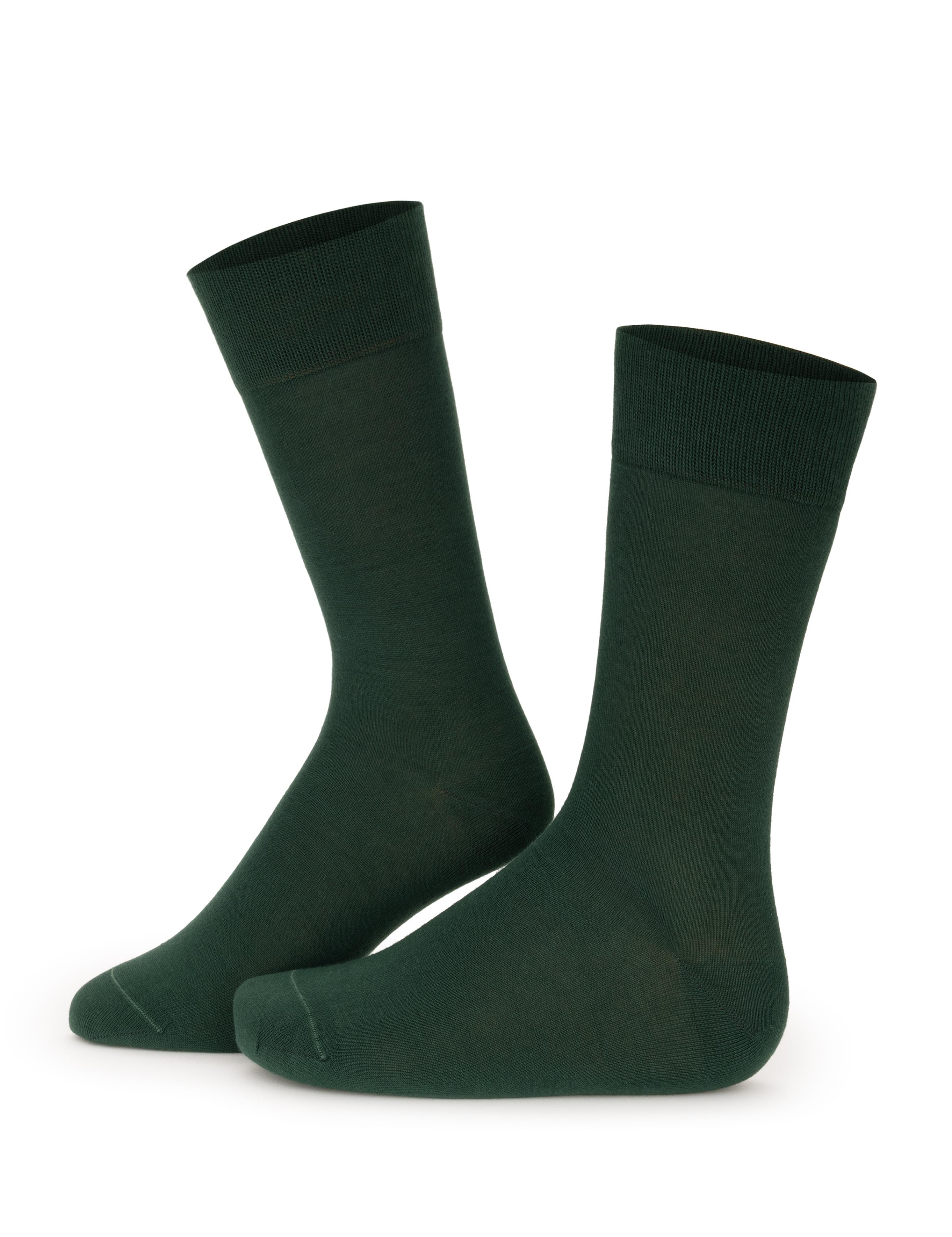 Erkek Bambu Karışımlı Yeşil Soket Basic Çorap