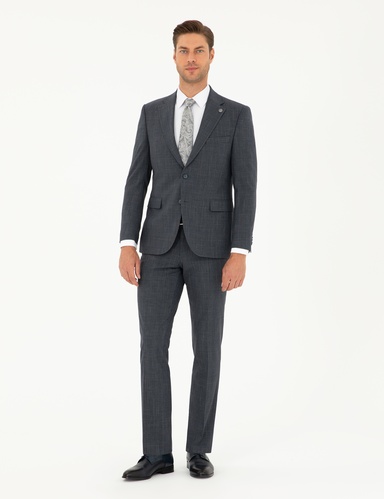 Lacivert Slim Fit Takım Elbise