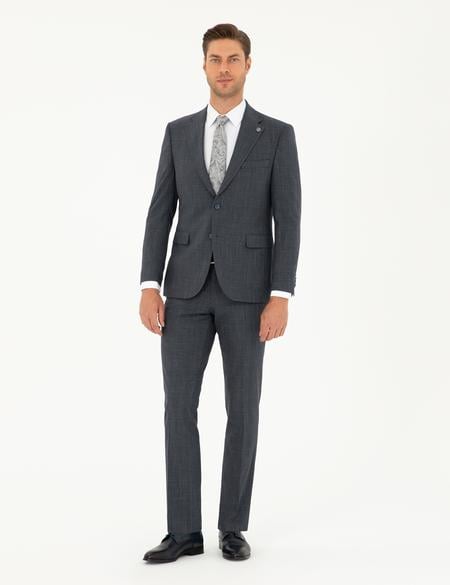 Lacivert Slim Fit Takım Elbise - 50292216044