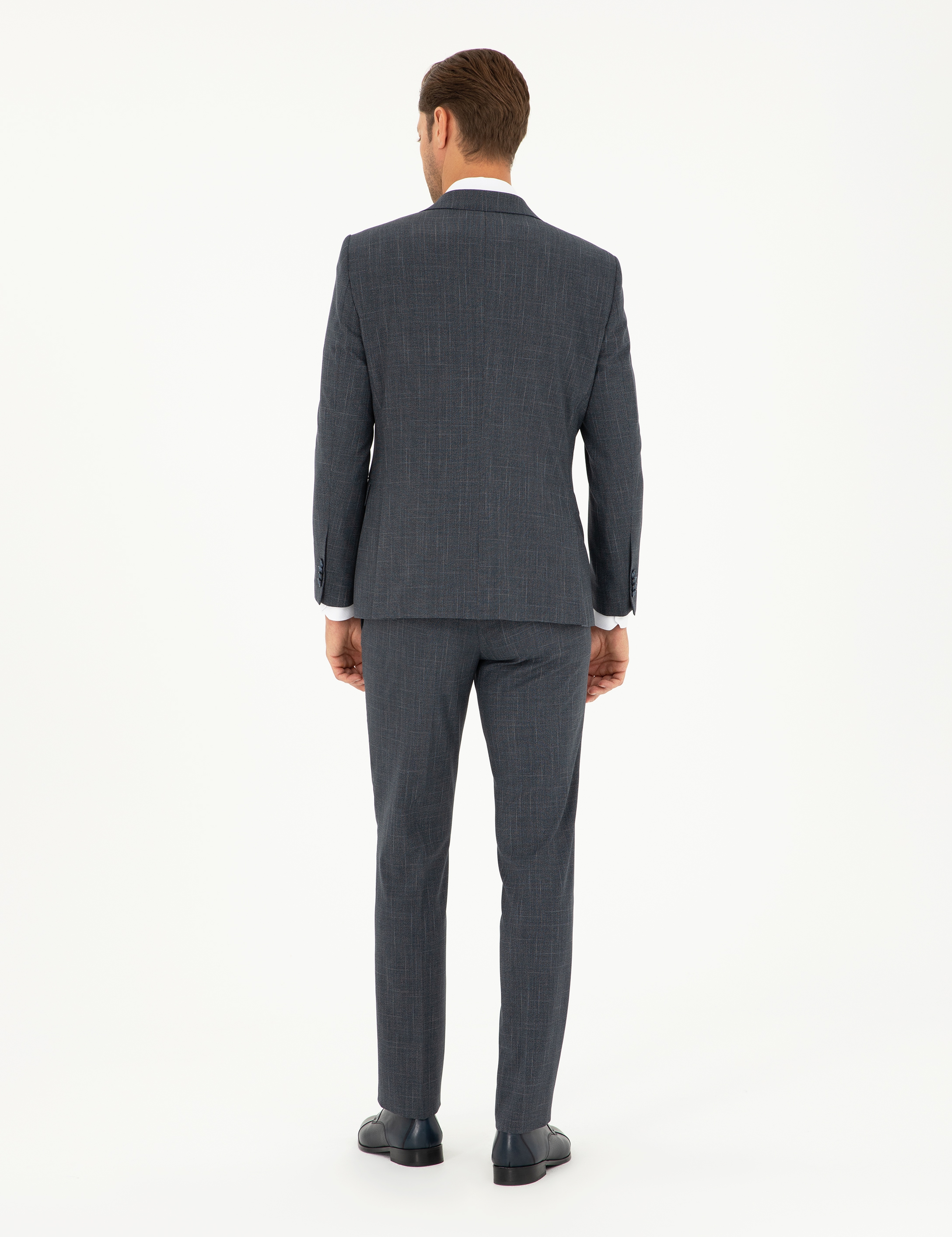 Lacivert Slim Fit Takım Elbise - Image 5