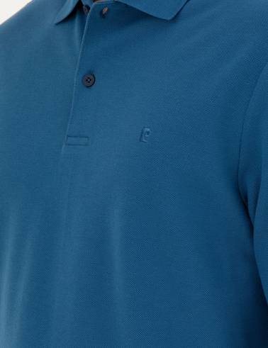 Açık Lacivert Slim Fit Basic Sweatshirt