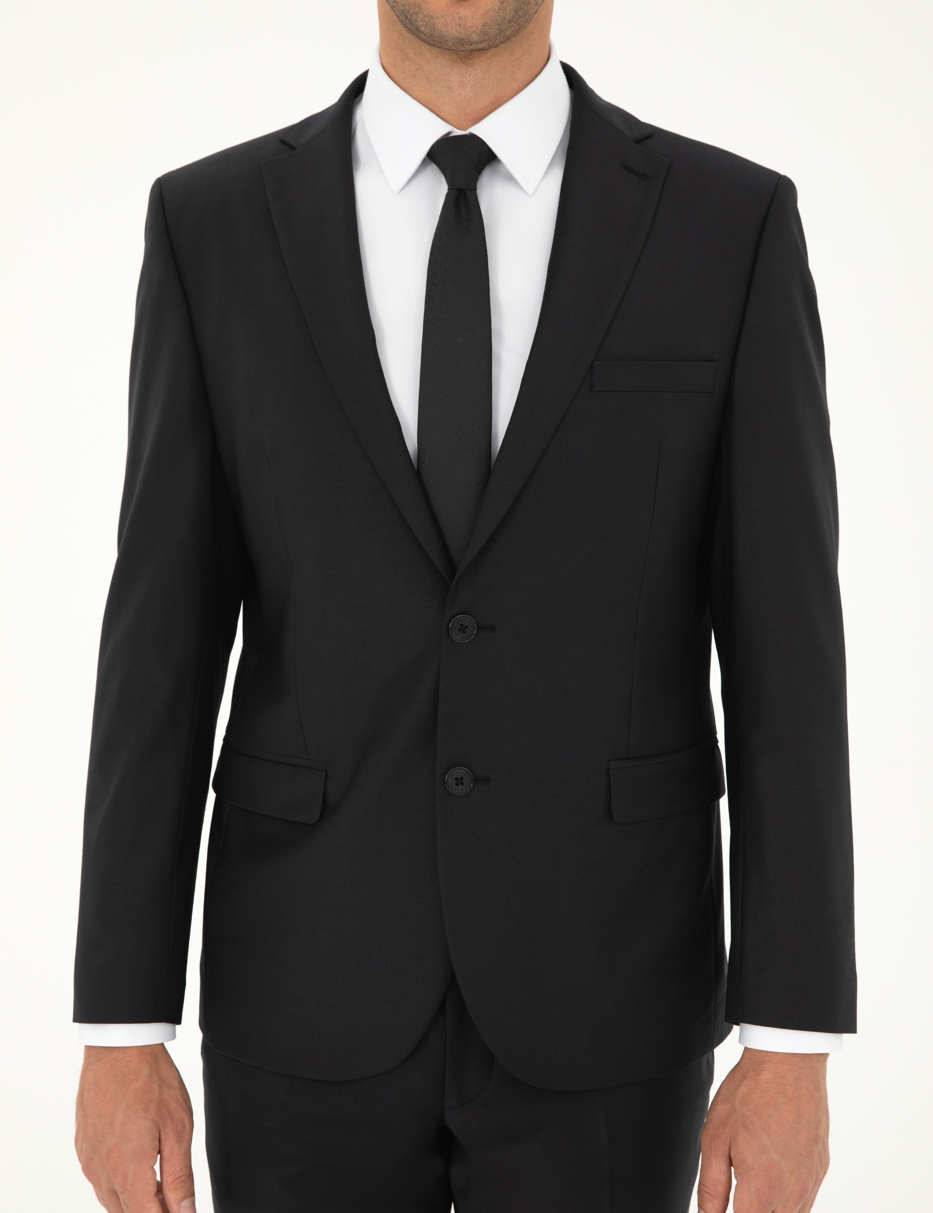 Siyah Slim Fit Takım Elbise - Image 6