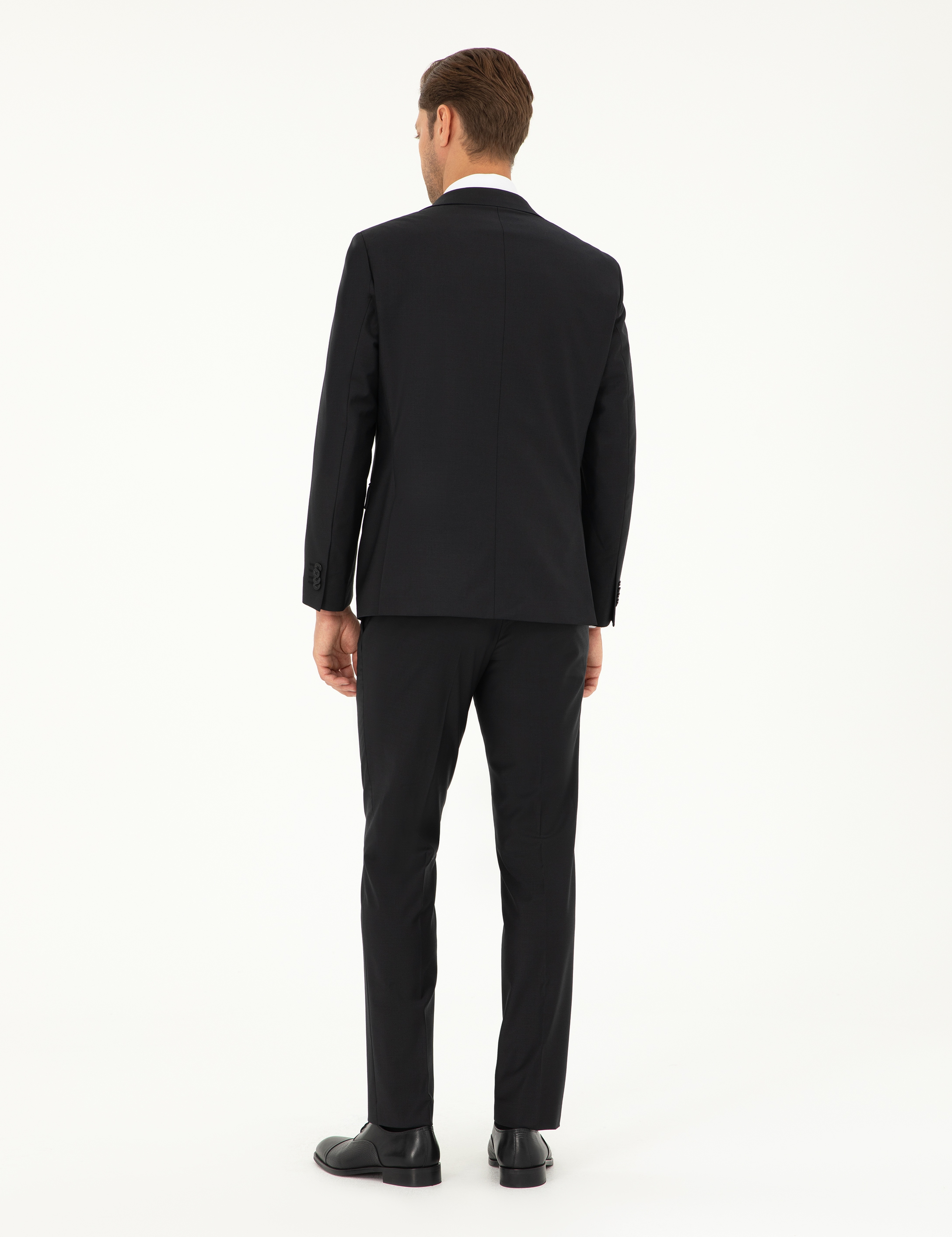 Siyah Slim Fit Takım Elbise - Image 5