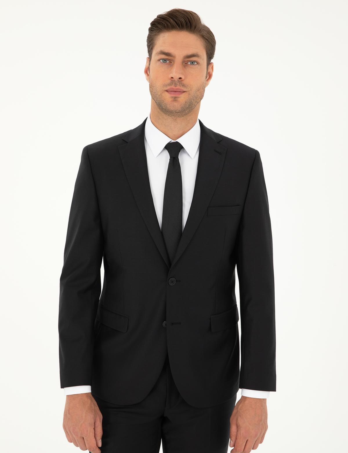 Siyah Slim Fit Takım Elbise - 50269246005