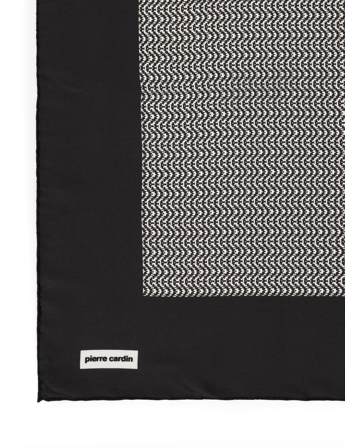 Lacivert Krep Saten Eşarp - 50303011003