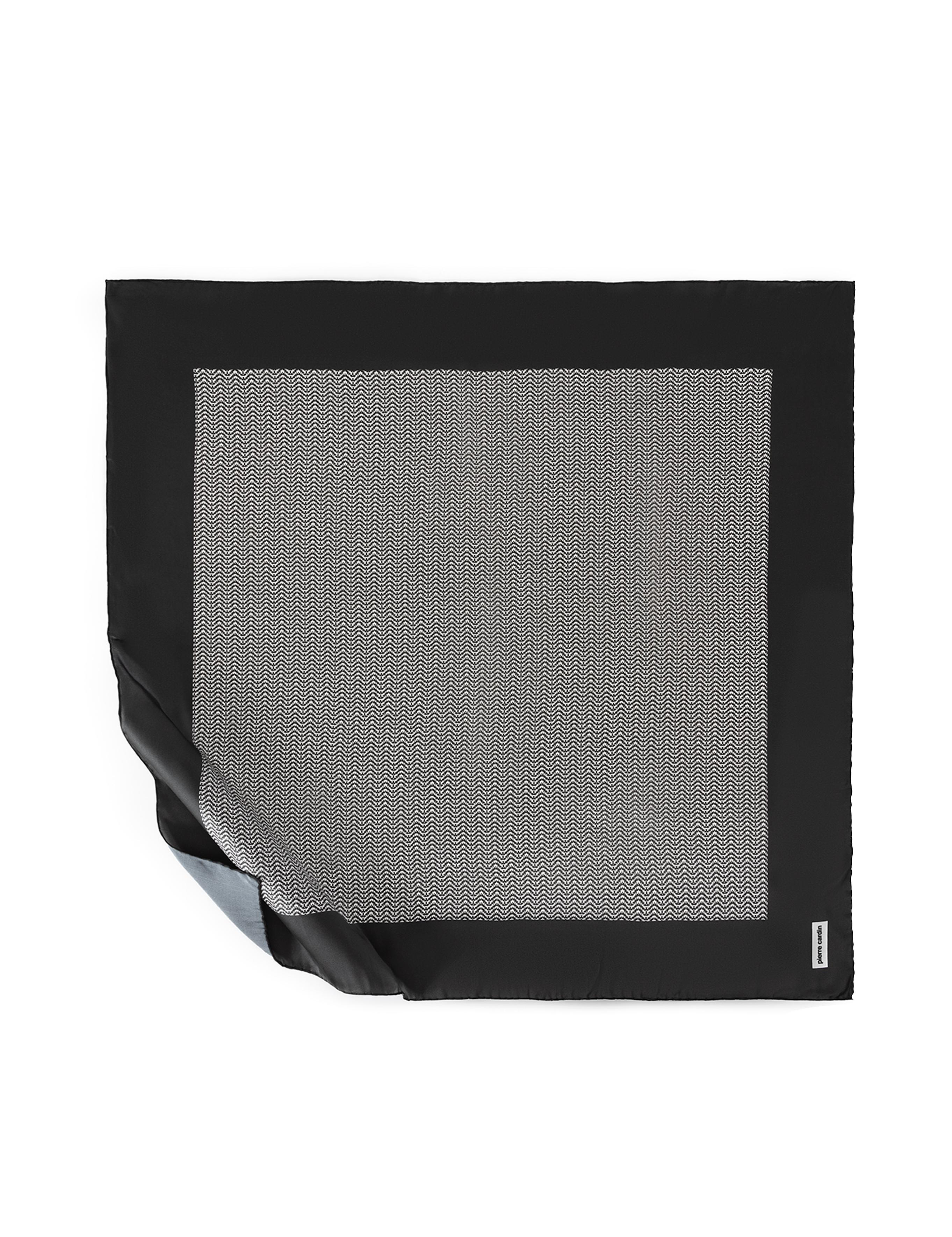 Lacivert Krep Saten Eşarp