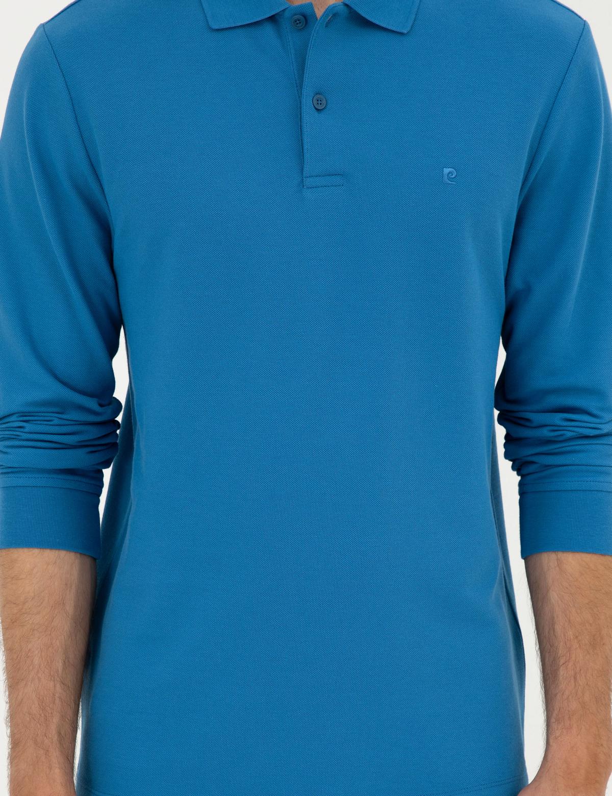 İndigo Slim Fit Basic Sweatshirt - 50294438055