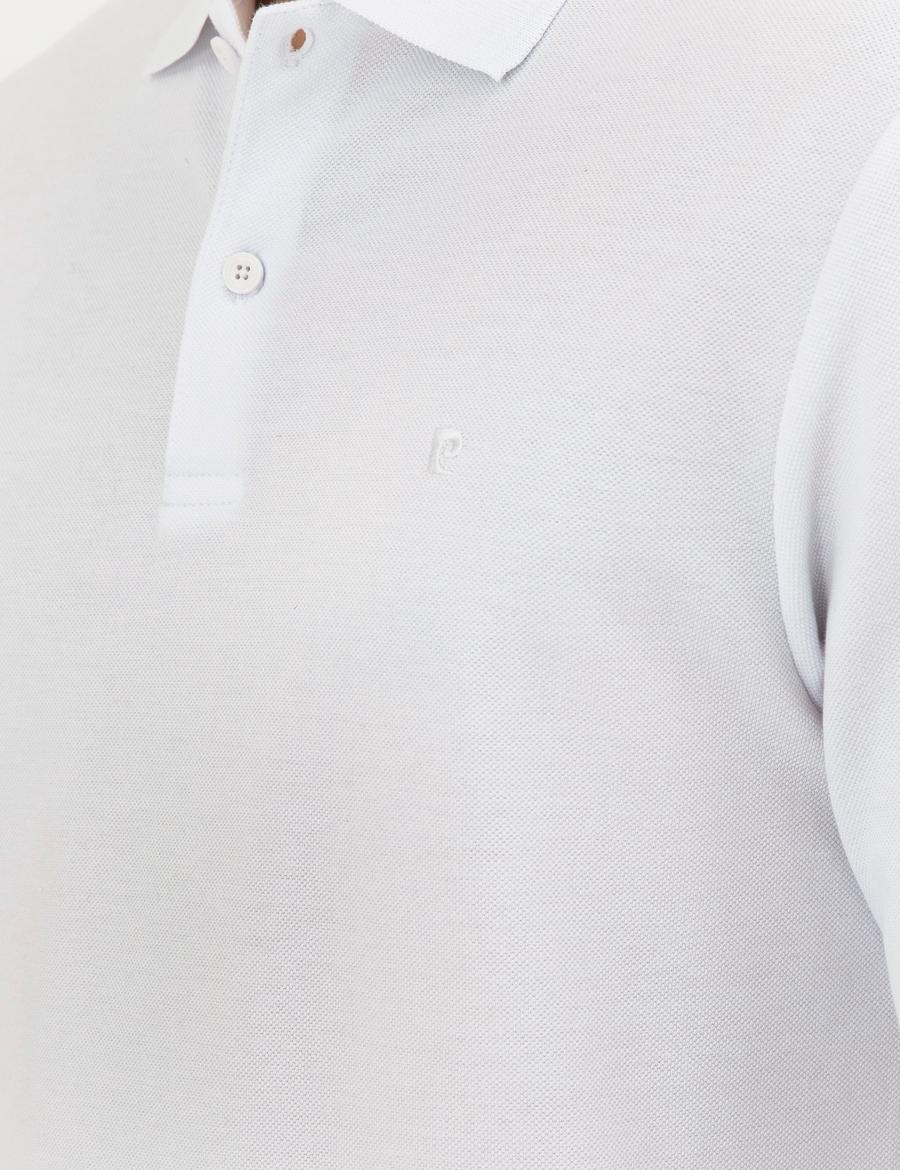 Beyaz Slim Fit Basic Sweatshirt