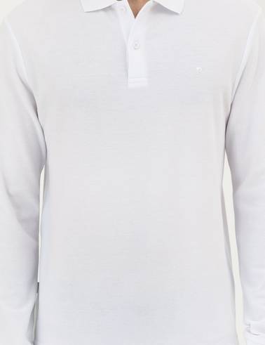 Beyaz Slim Fit Basic Sweatshirt
