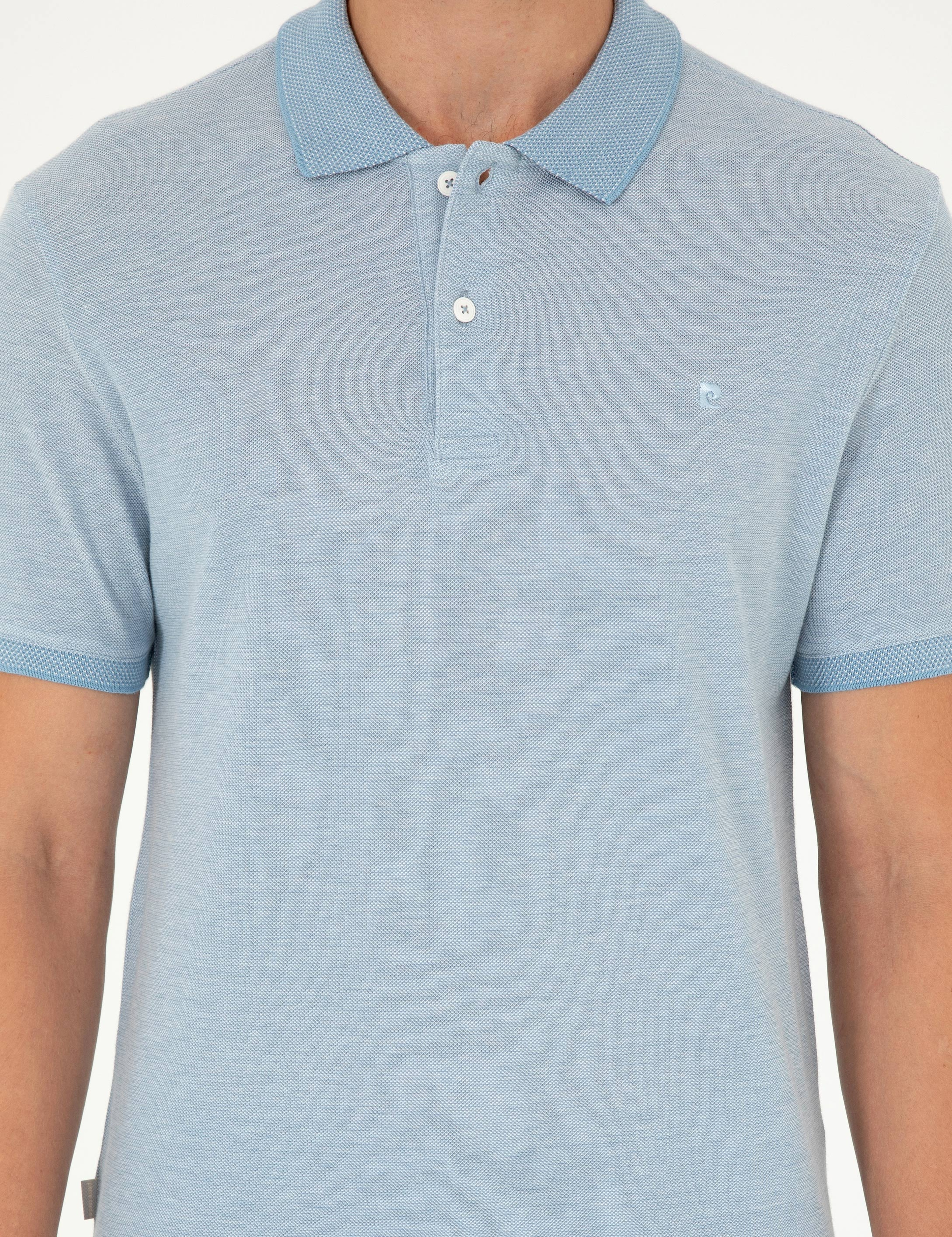 Mavi Slim Fit %100 Pamuk Düğmeli Polo Yaka Tişört - Image 6