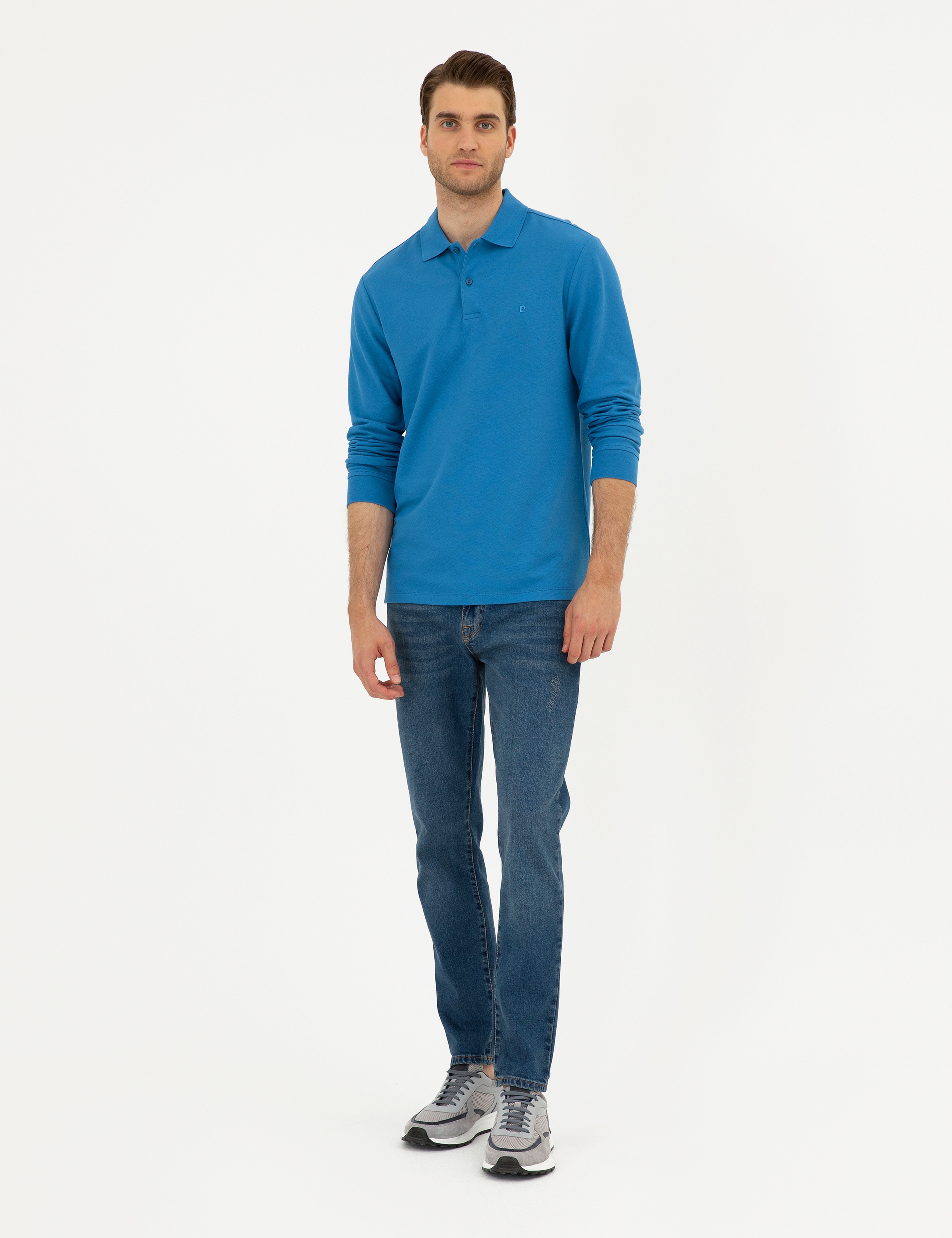 İndigo Slim Fit Basic Sweatshirt - Image 4