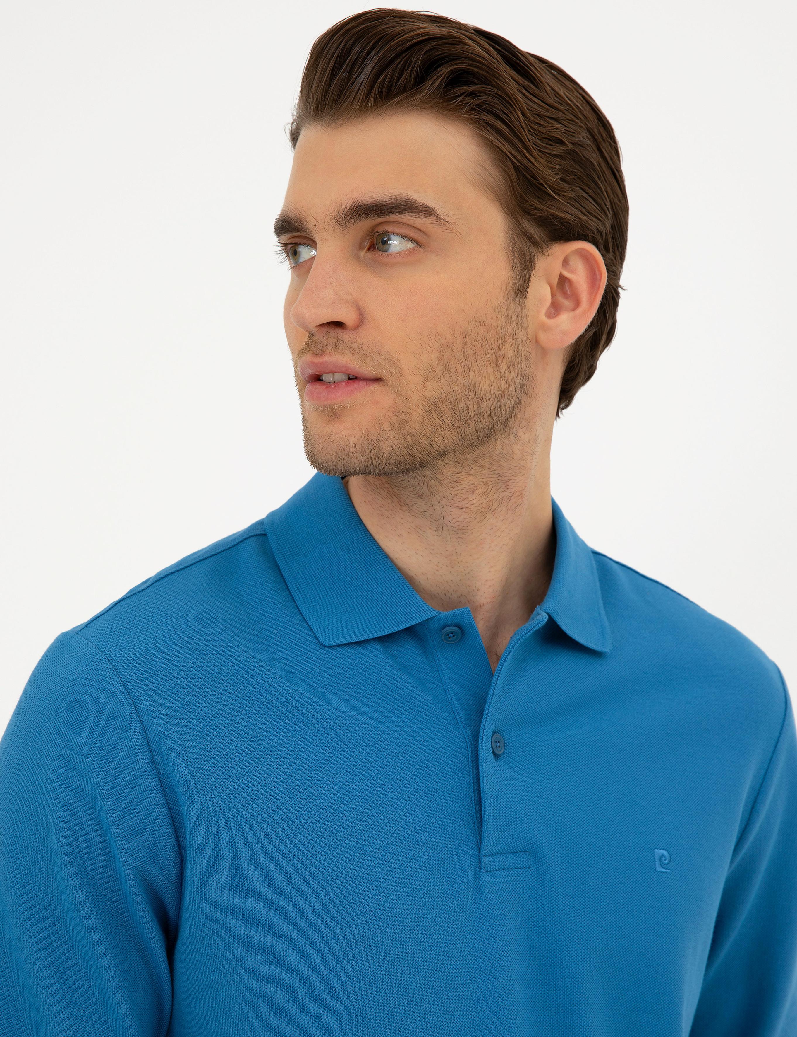 İndigo Slim Fit Basic Sweatshirt