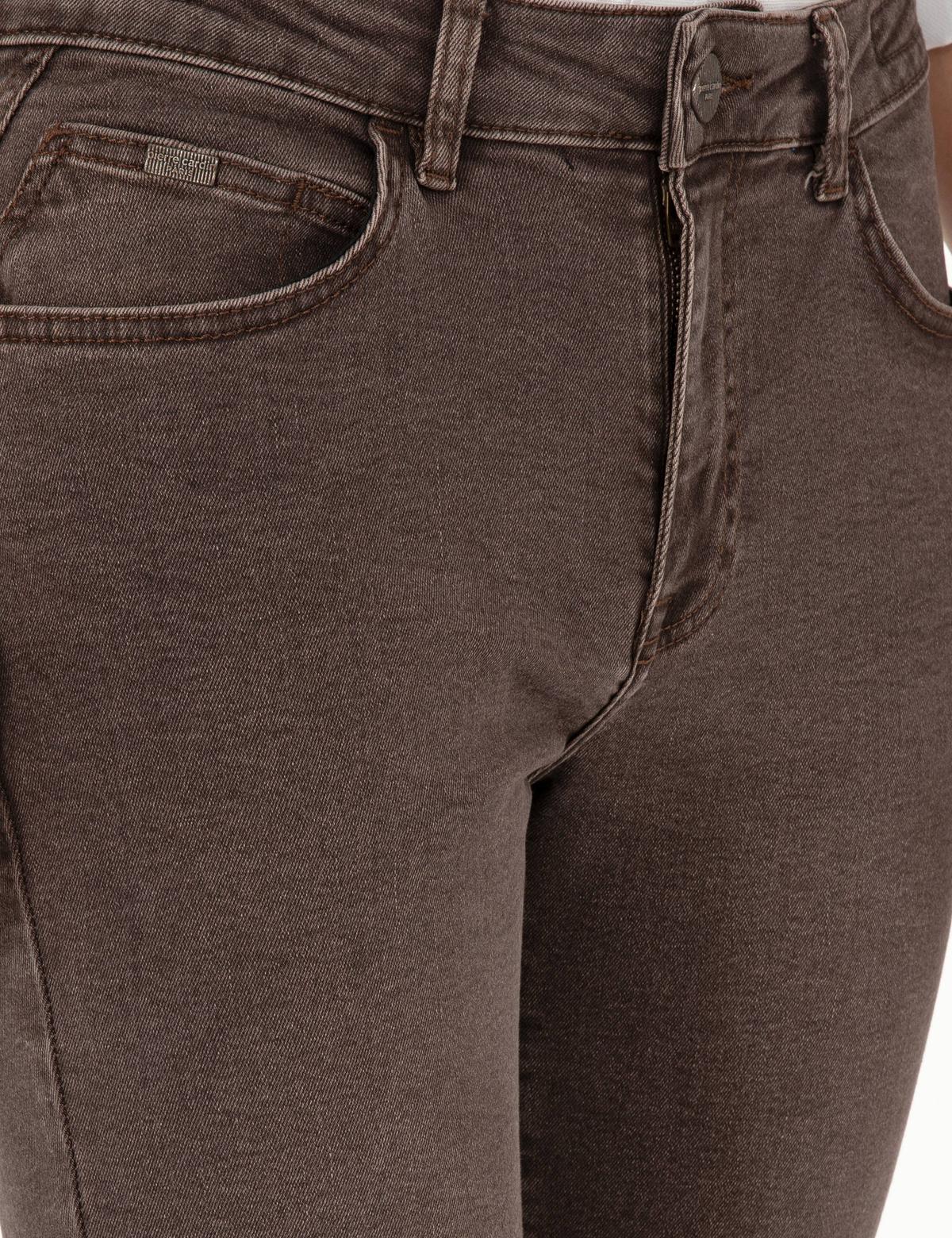 Kahverengi Slim Fit Jean Pantolon - 50294567020