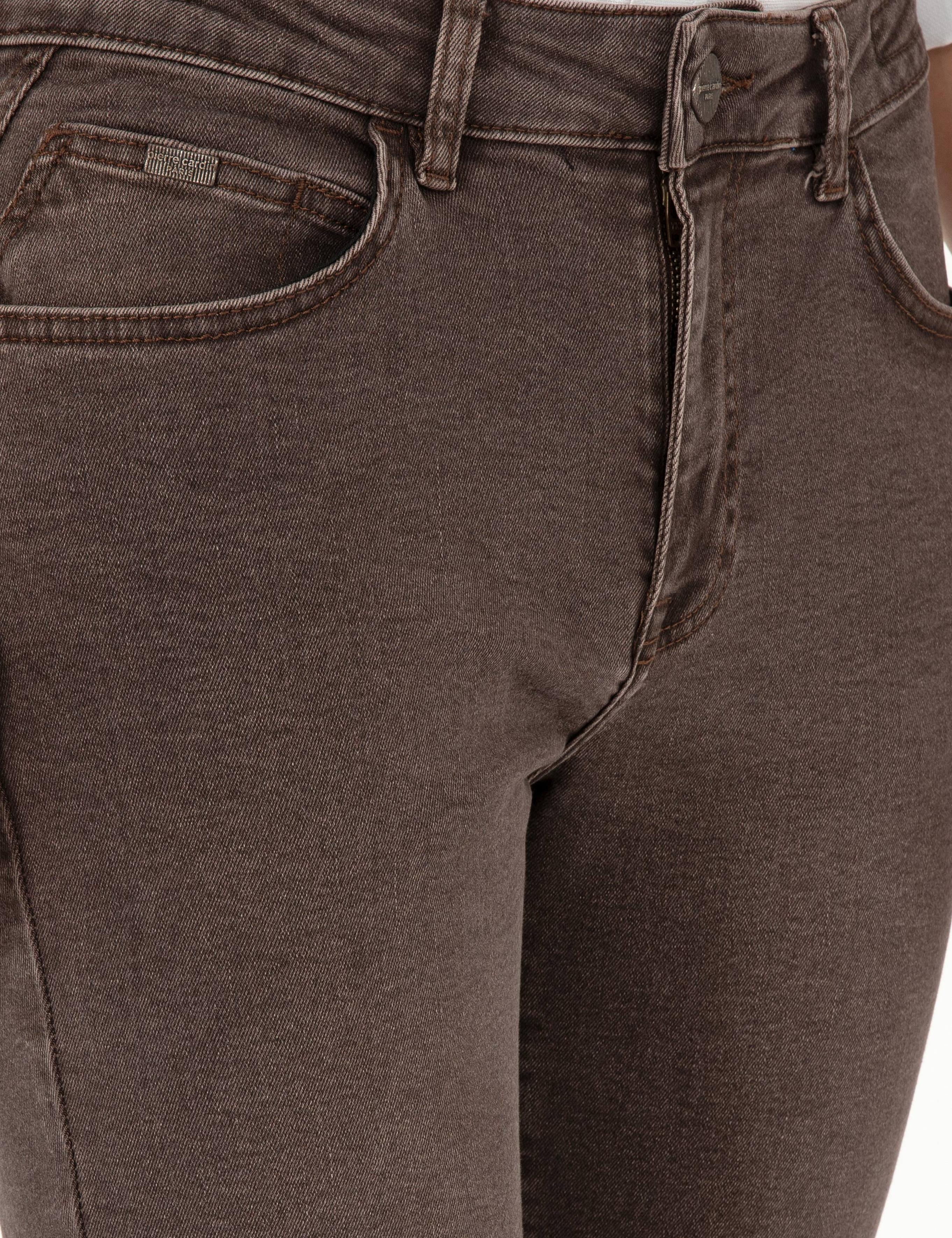 Kahverengi Slim Fit Jean Pantolon