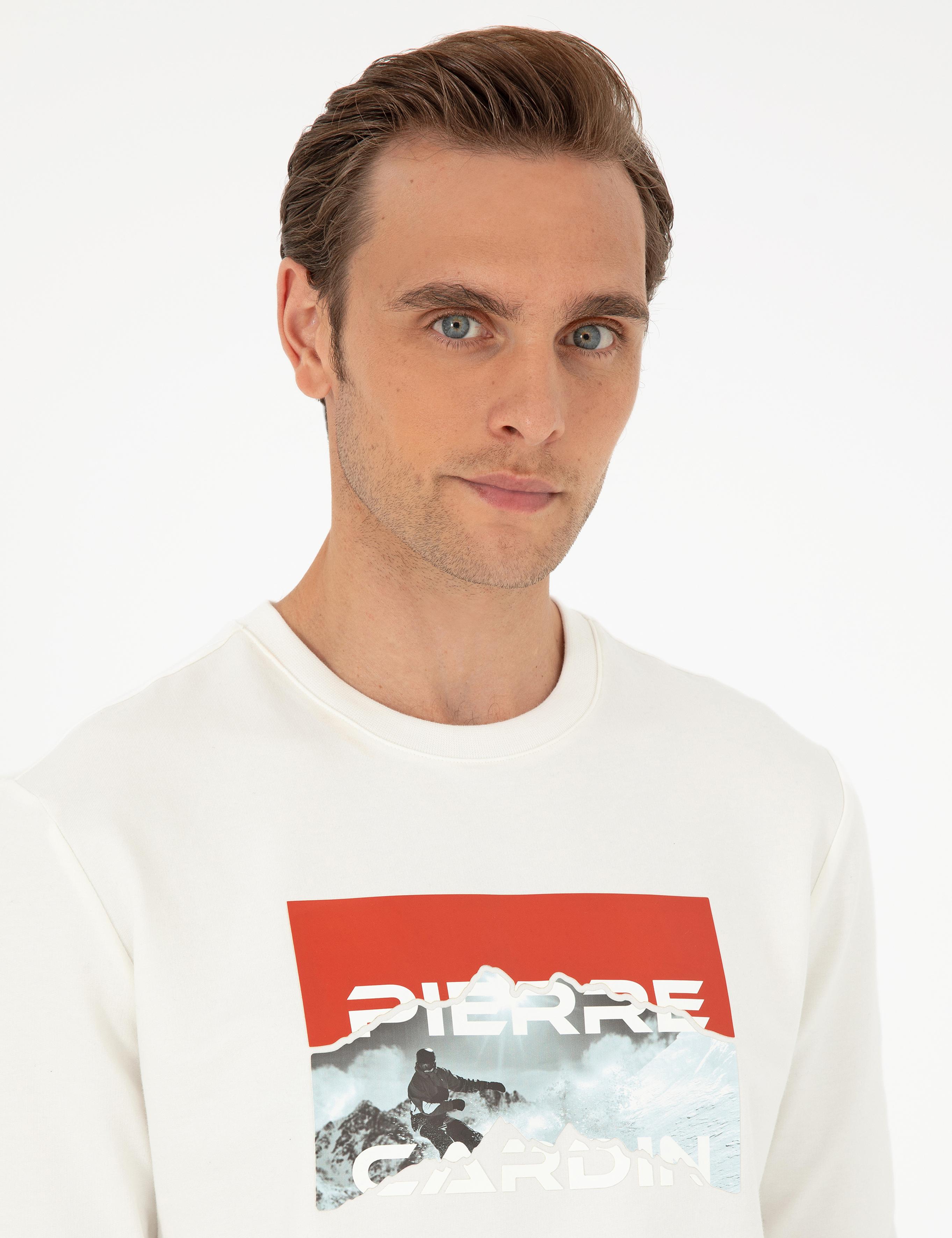 Ekru Regular Fit Sweatshirt