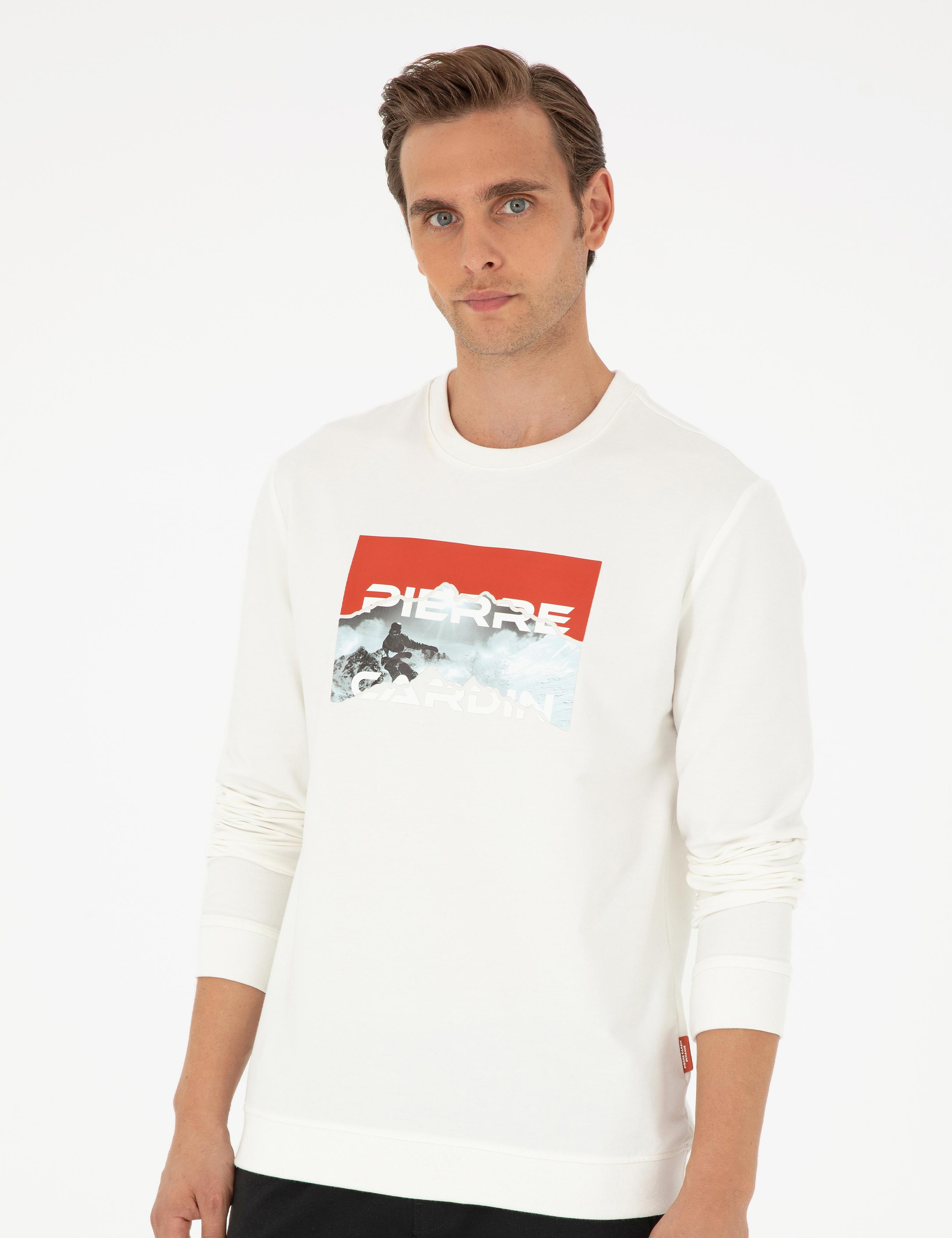 Ekru Regular Fit Sweatshirt
