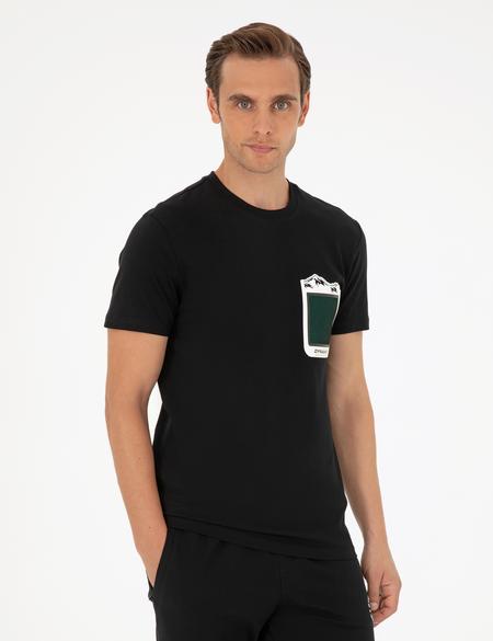 Siyah Slim Fit Tişört - 50292117027