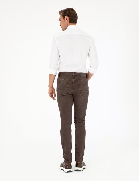 Kahverengi Slim Fit Jean Pantolon - 50294567020