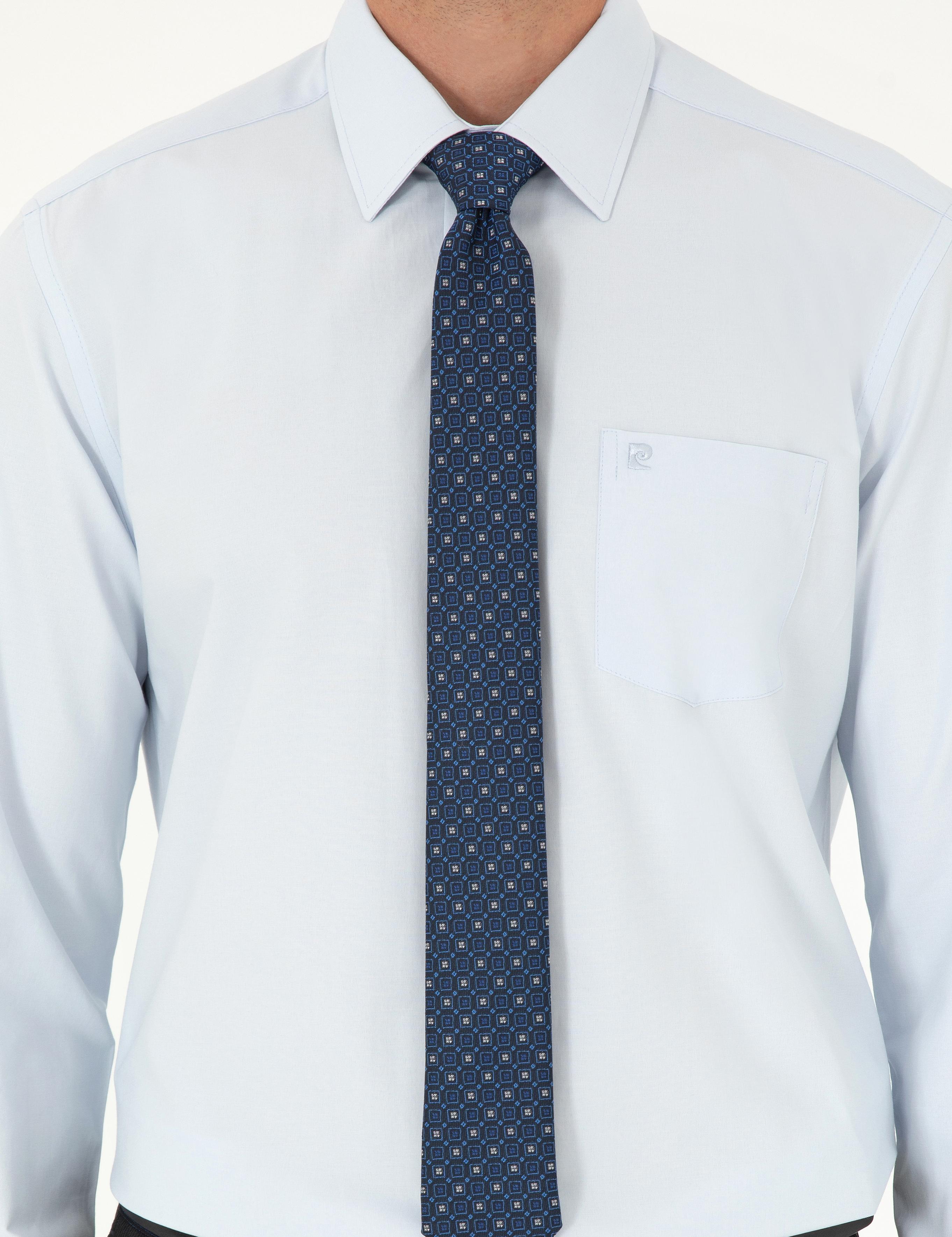 Açık Mavi Regular Fit Uzun Kollu Basic Gömlek