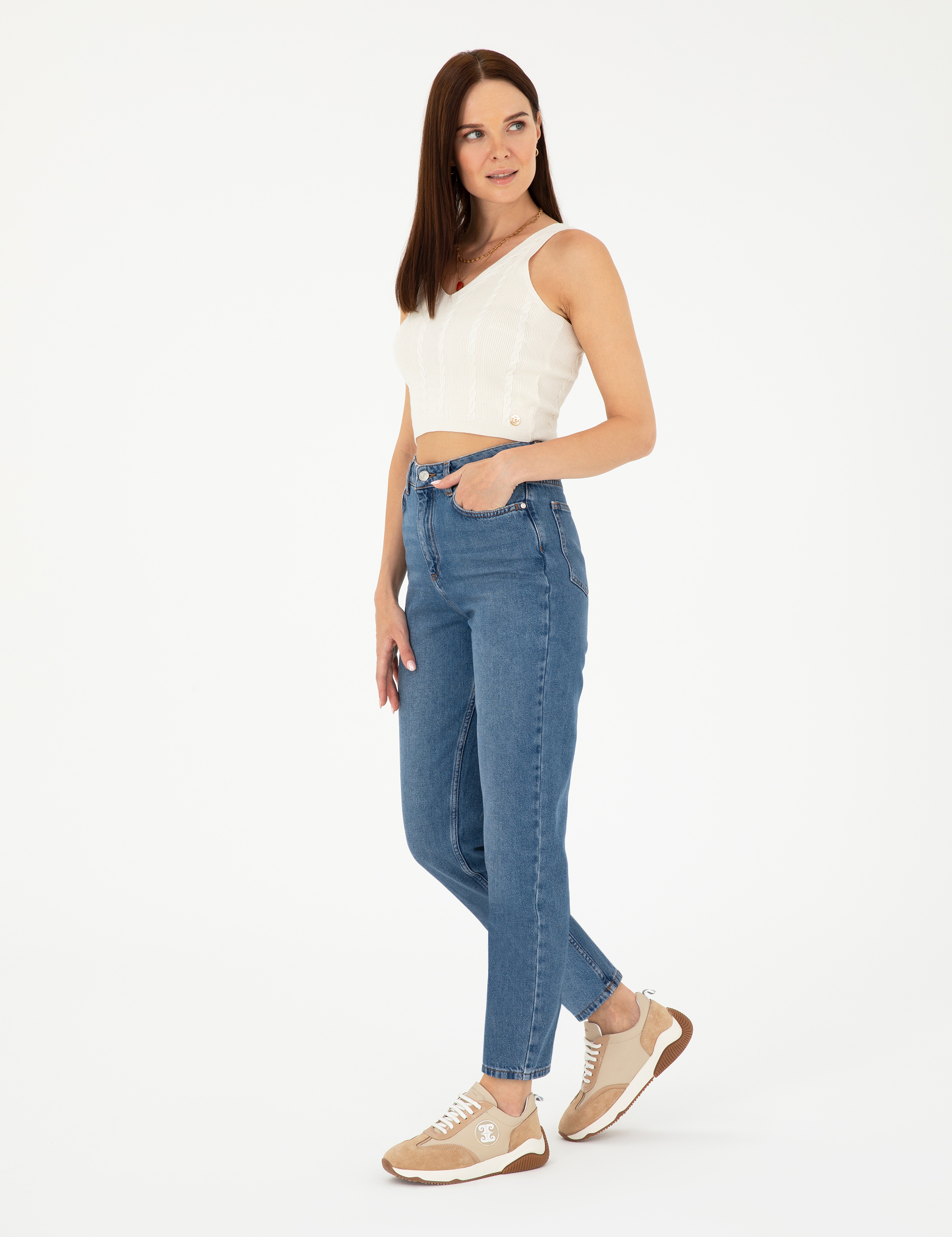Mavi Mom Fit Jean Pantolon - Image 3