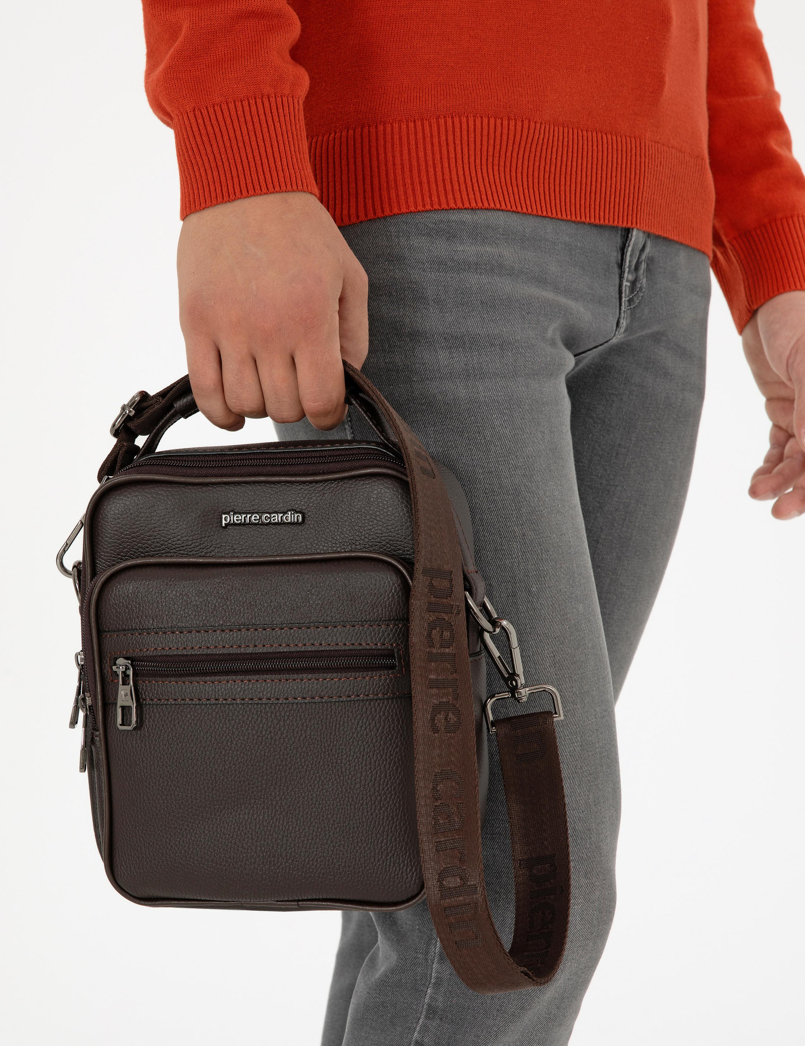 Erkek Kahverengi Omuz Çantası