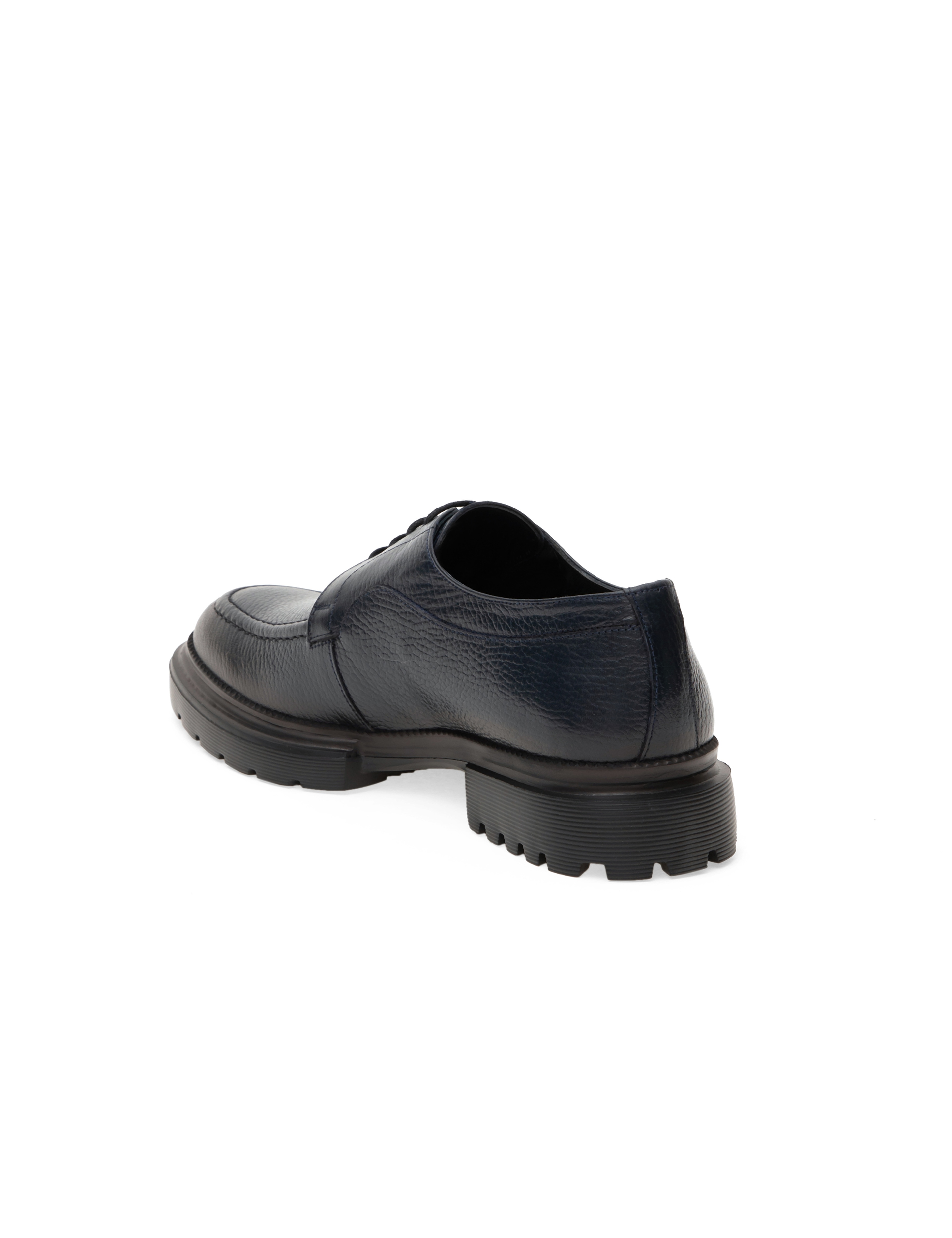 Lacivert %100 Deri Casual Ayakkabı - Image 4