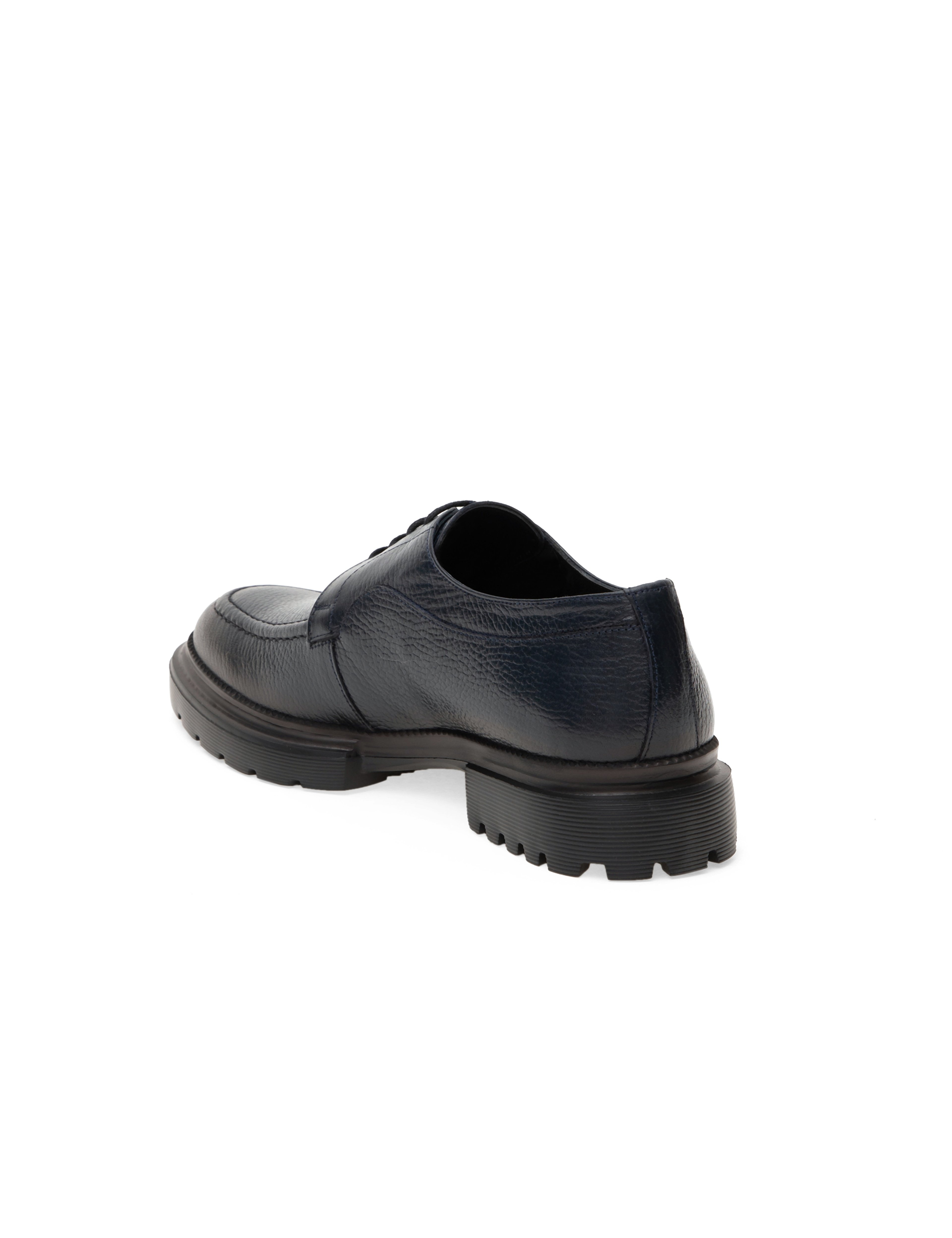 Lacivert %100 Deri Casual Ayakkabı